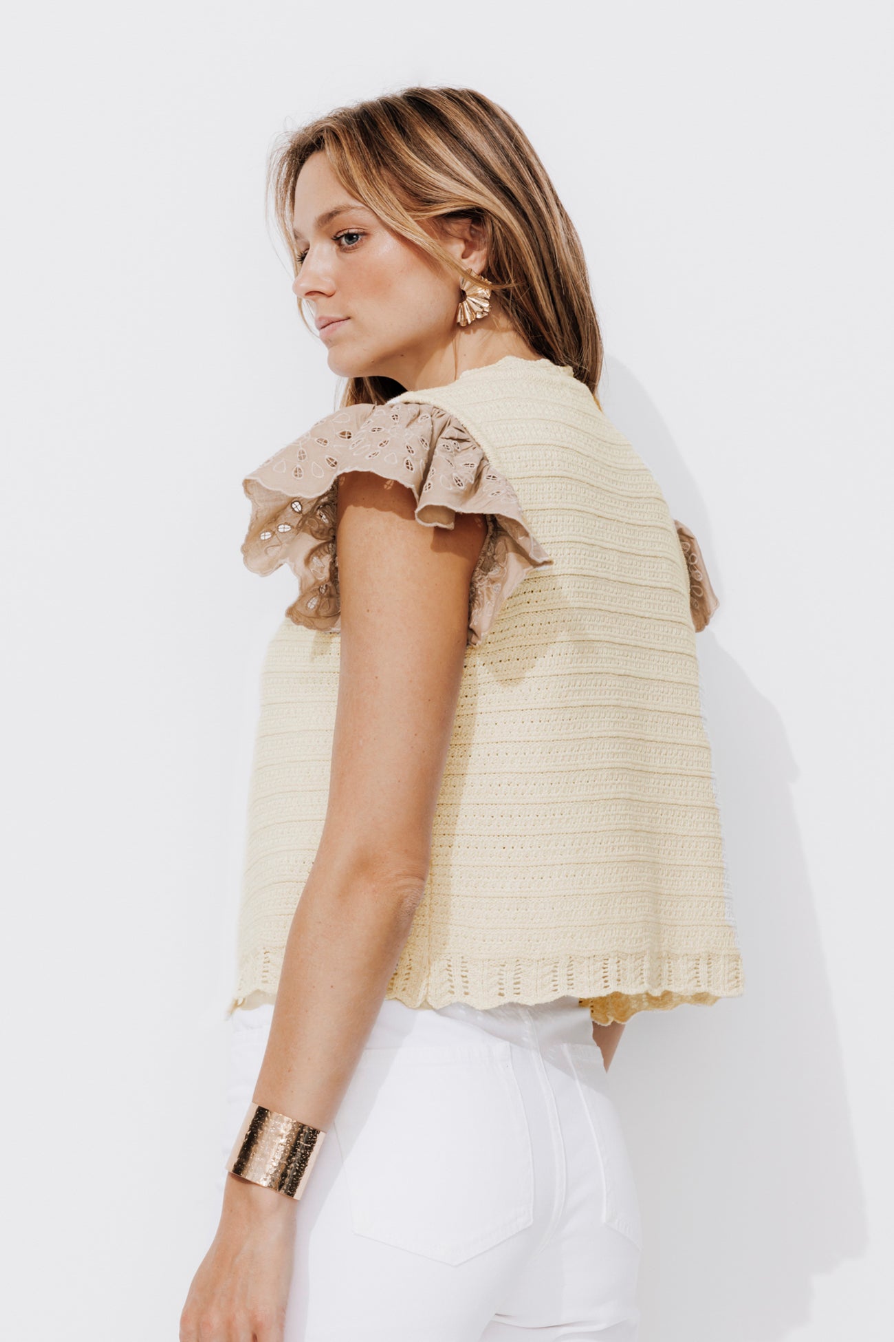 Knitted bolero - Ecru