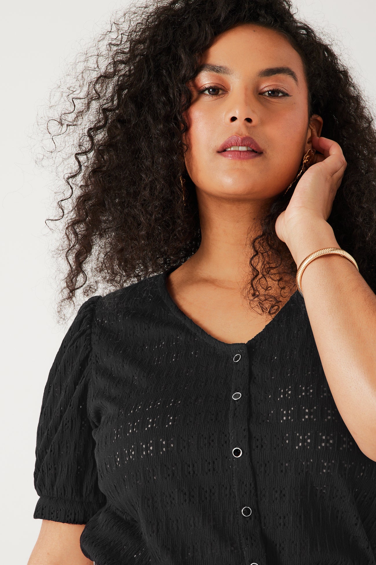 Openwork top - Black