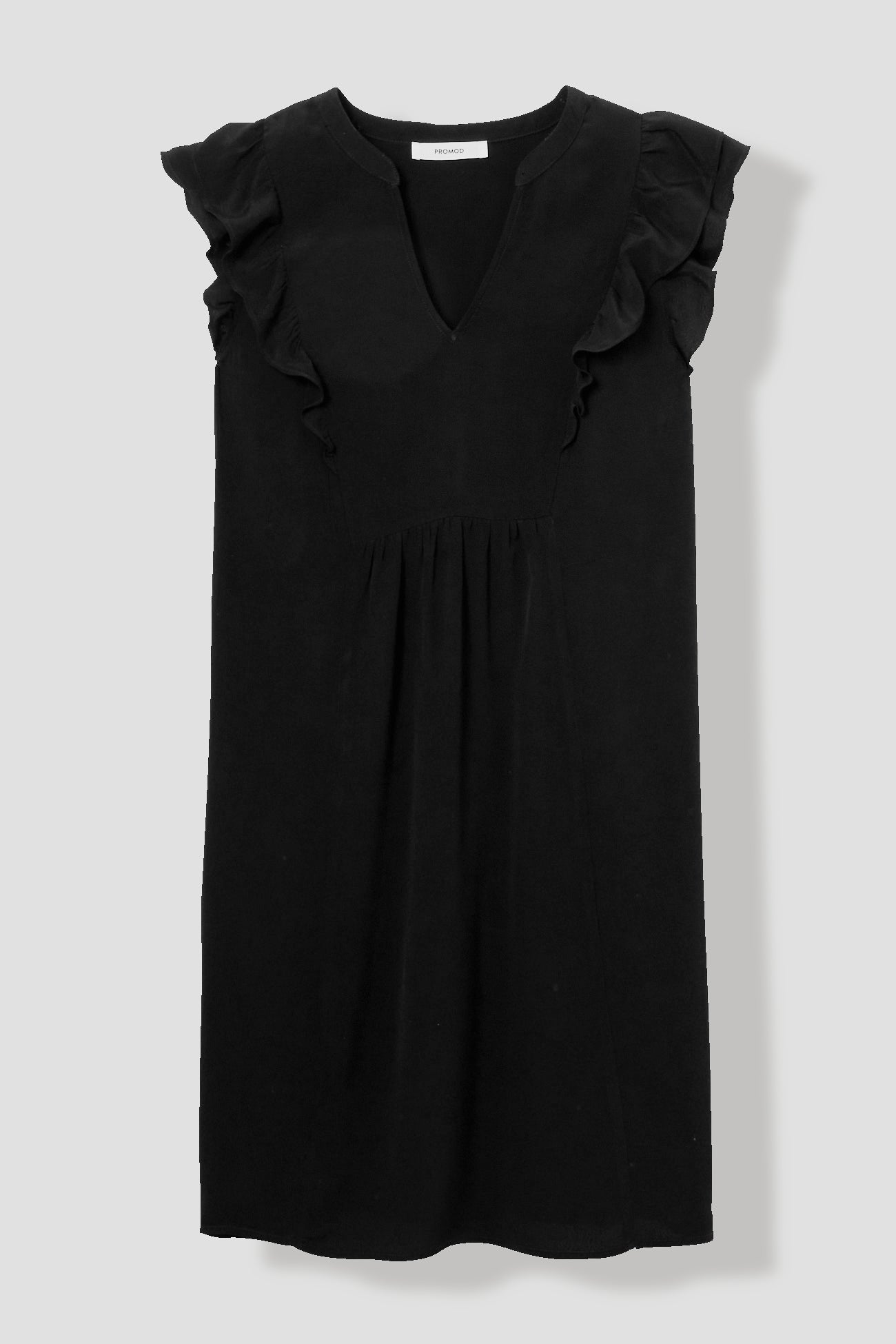 Eco-produced dress - Navy blue print