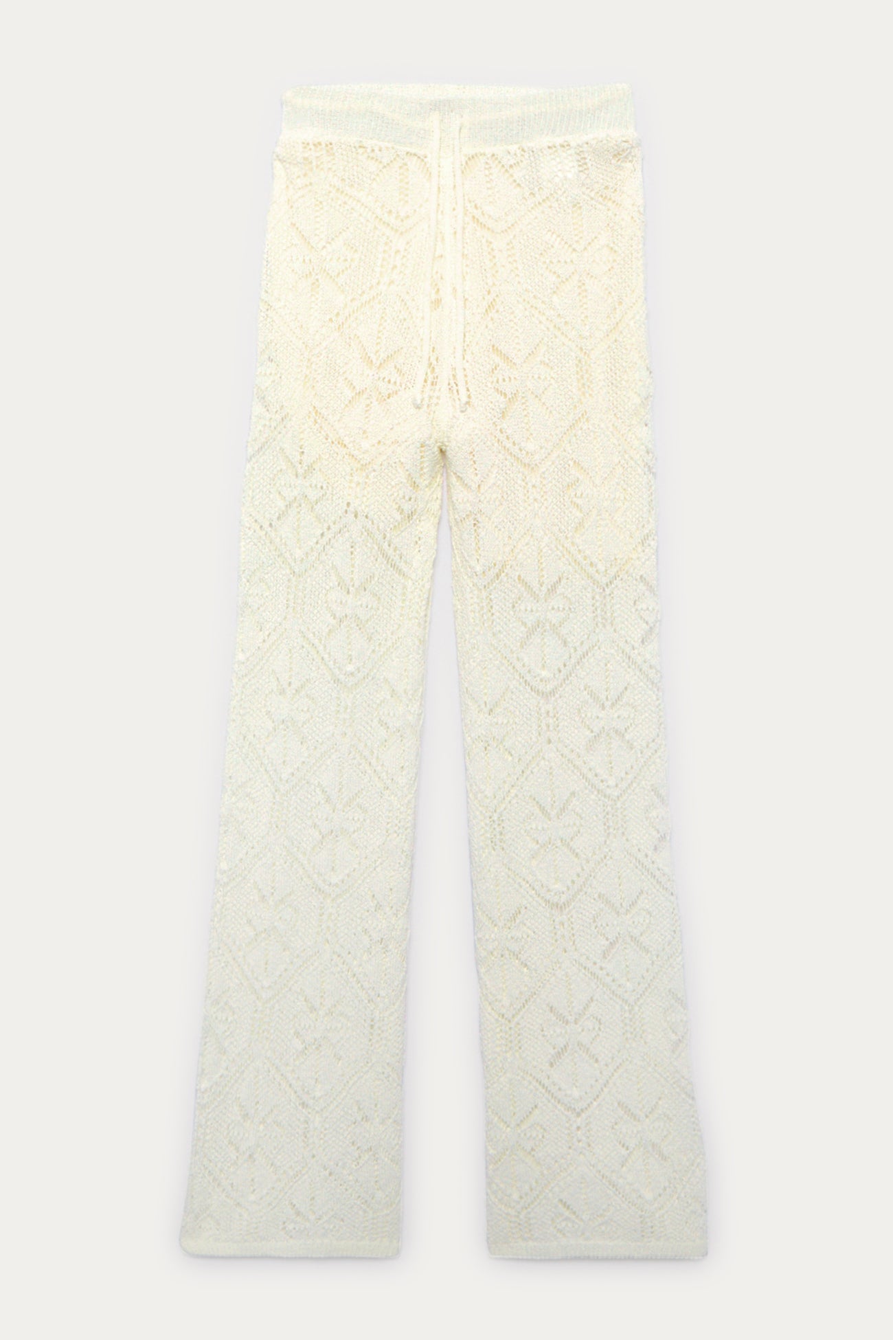 Crochet trousers - Soft chestnut
