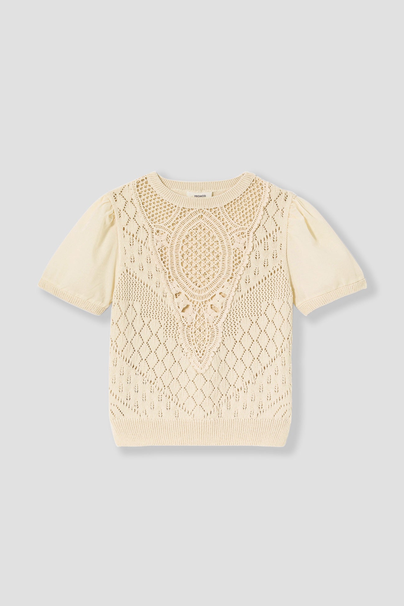 Layered effect jumper - Ecru