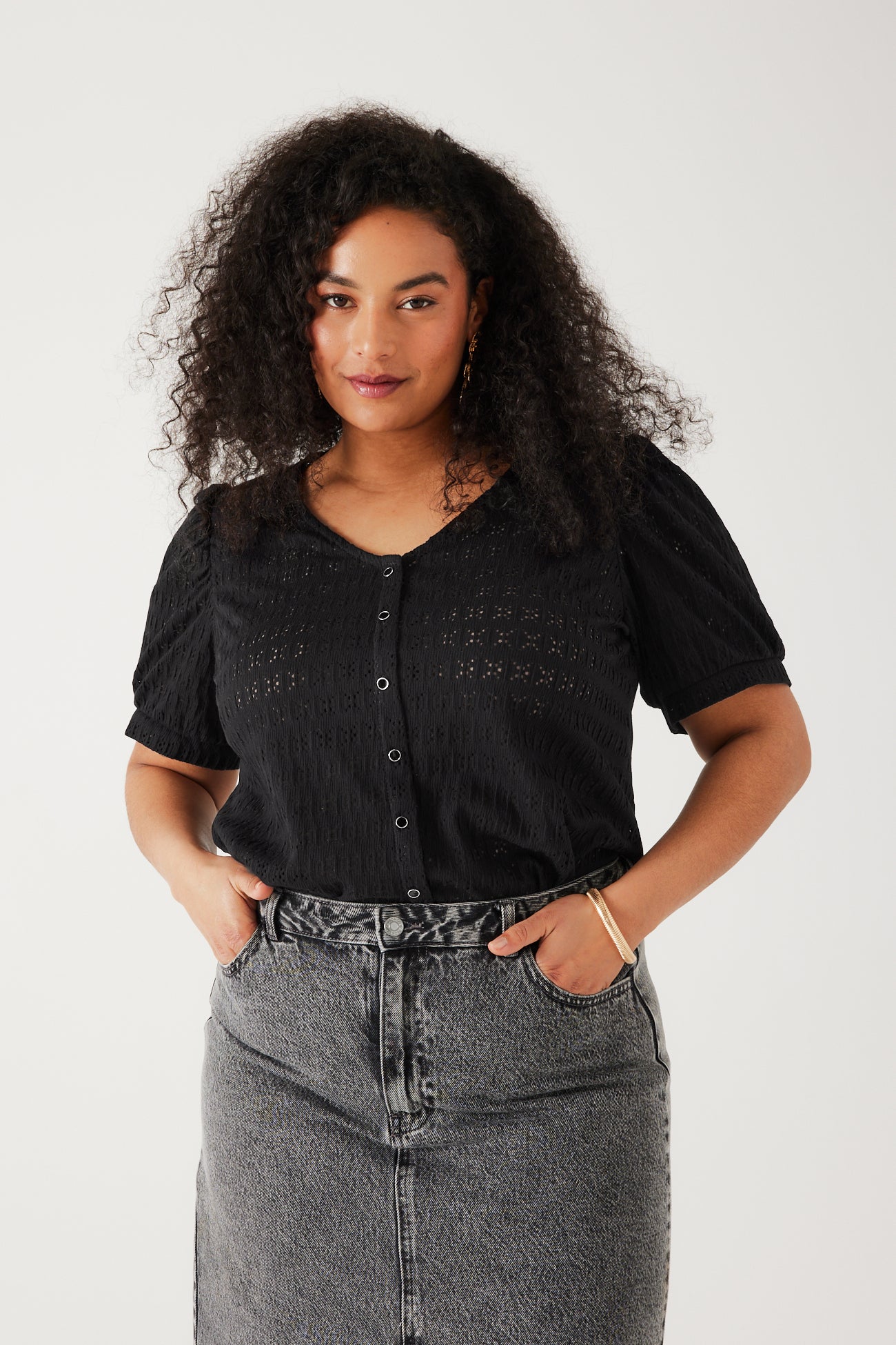 Openwork top - Black