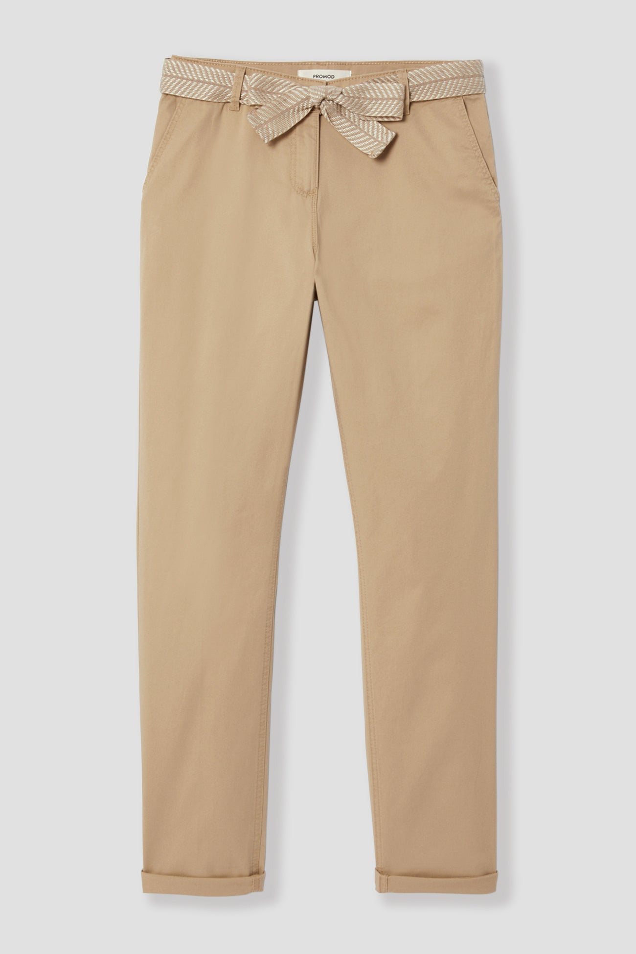 Belted chinos - Blue