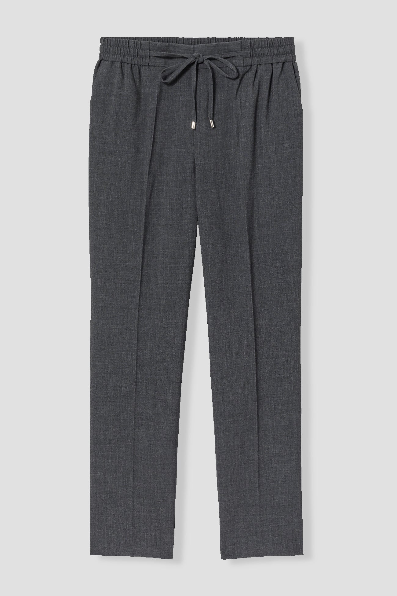 Checked jogging trousers - Navy blue stripes