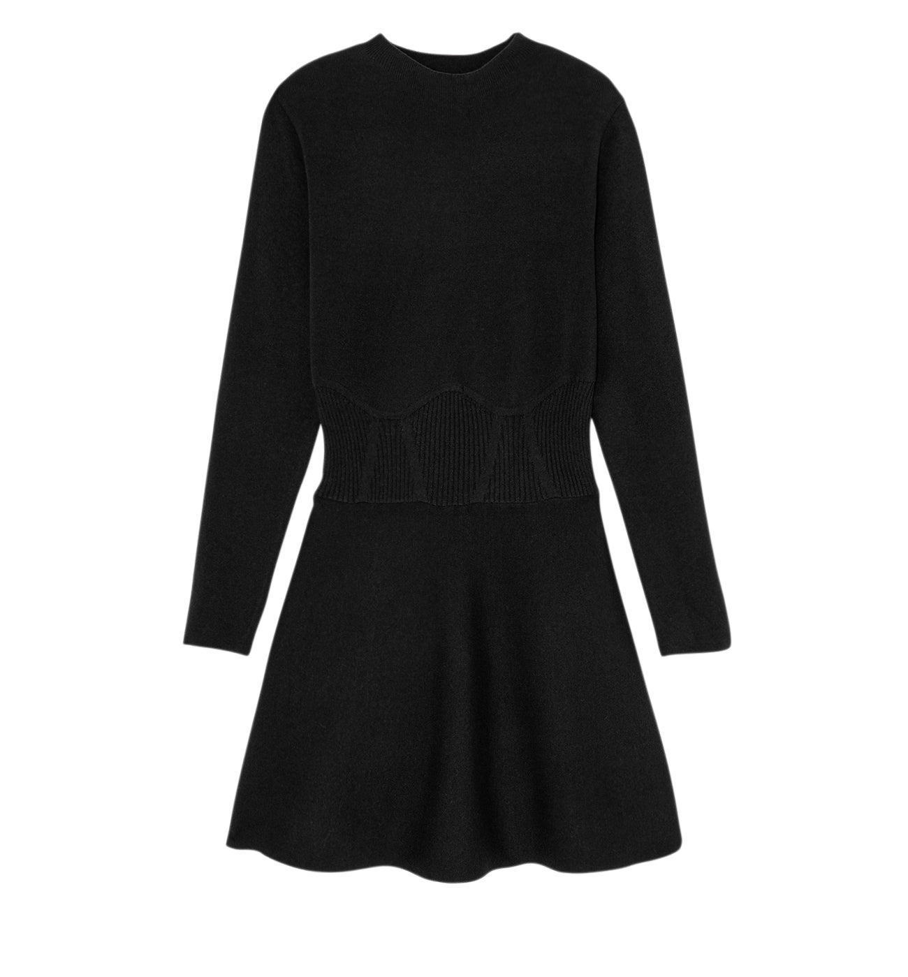 Short knitted dress - Bordeaux red