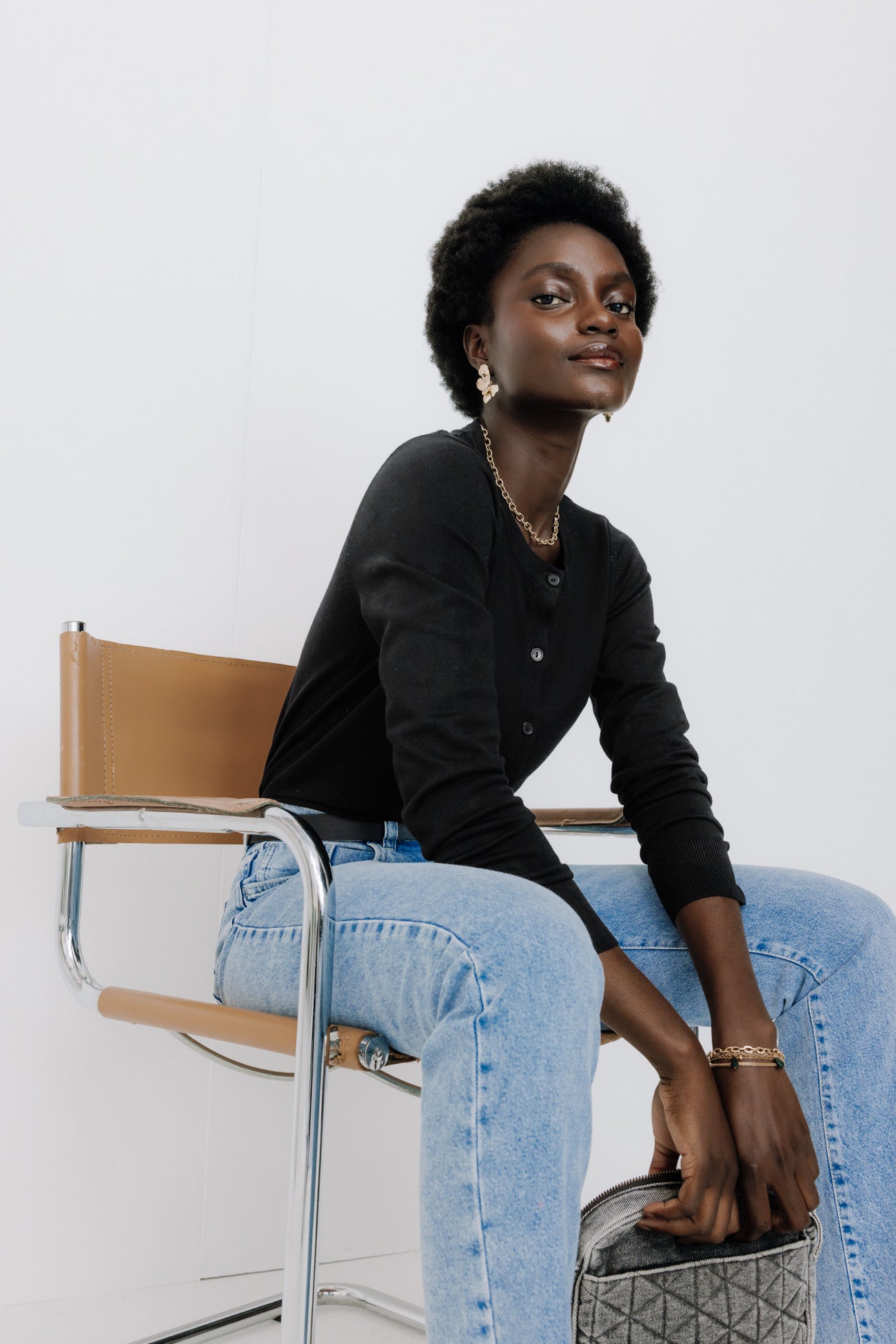 Ecodesign cardigan - Black