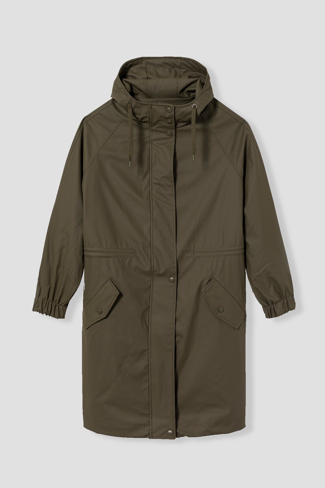 Shower-resistant parka - Navy blue
