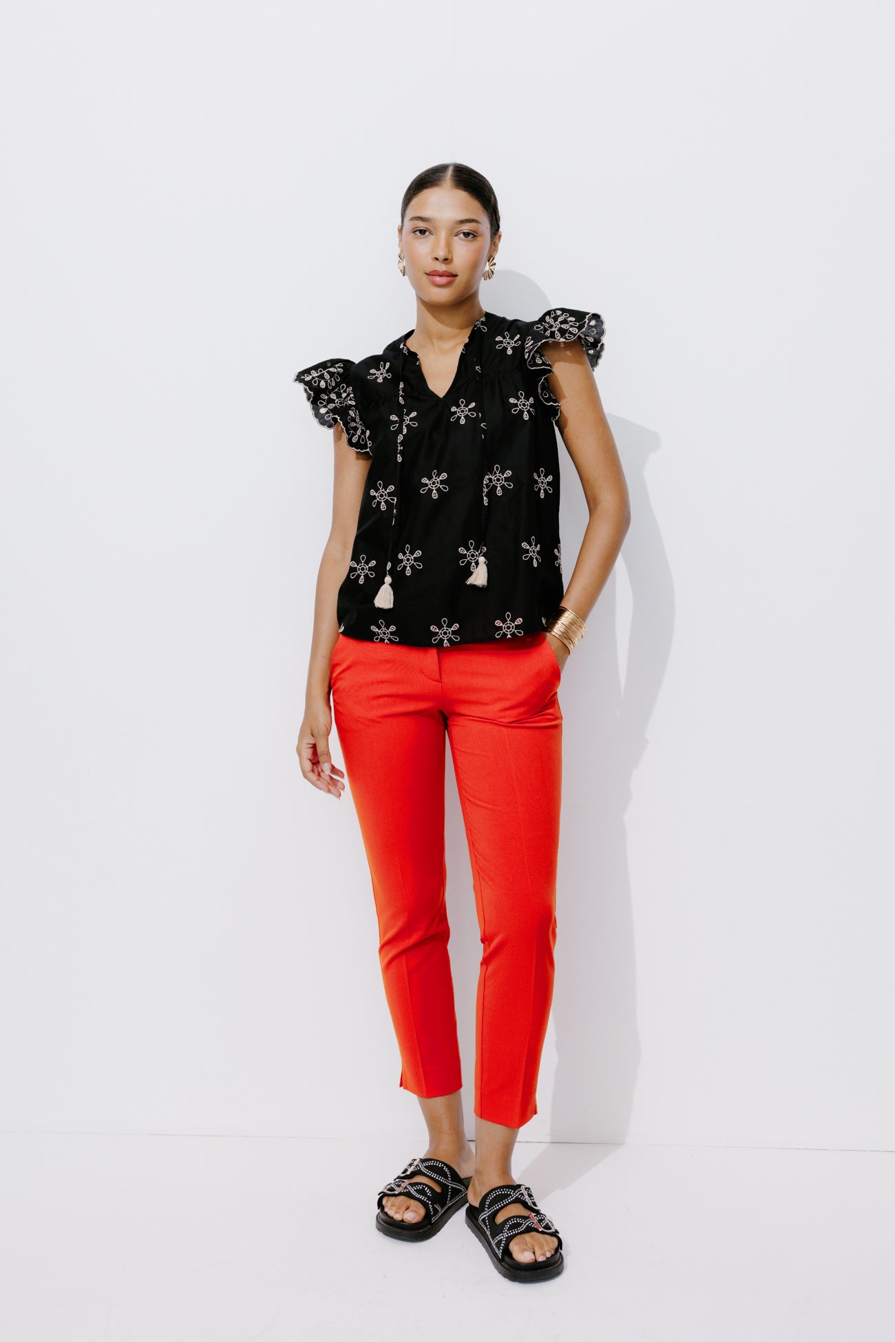 Cigarette trousers - White