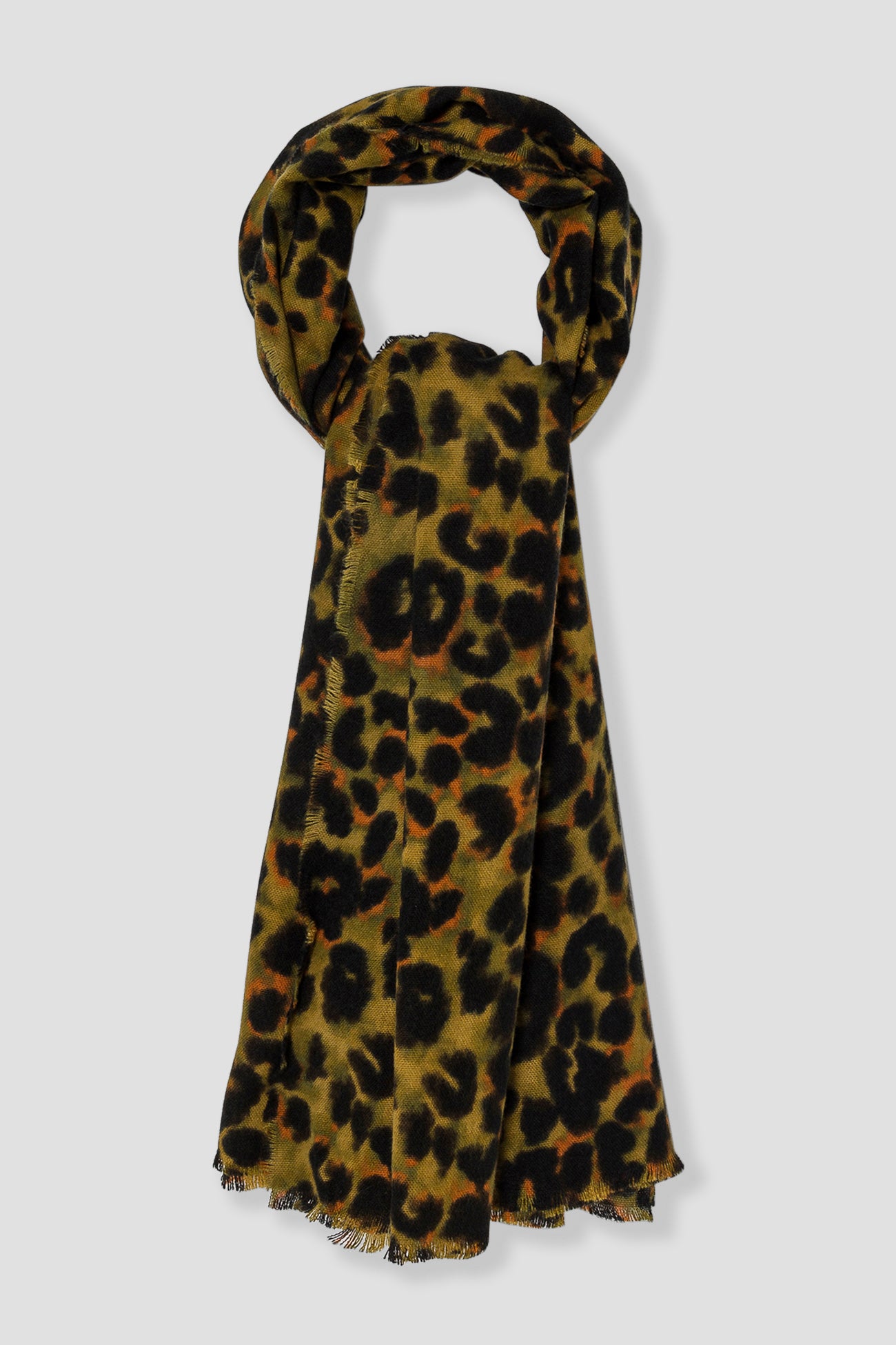 Leopard scarf - Khaki print