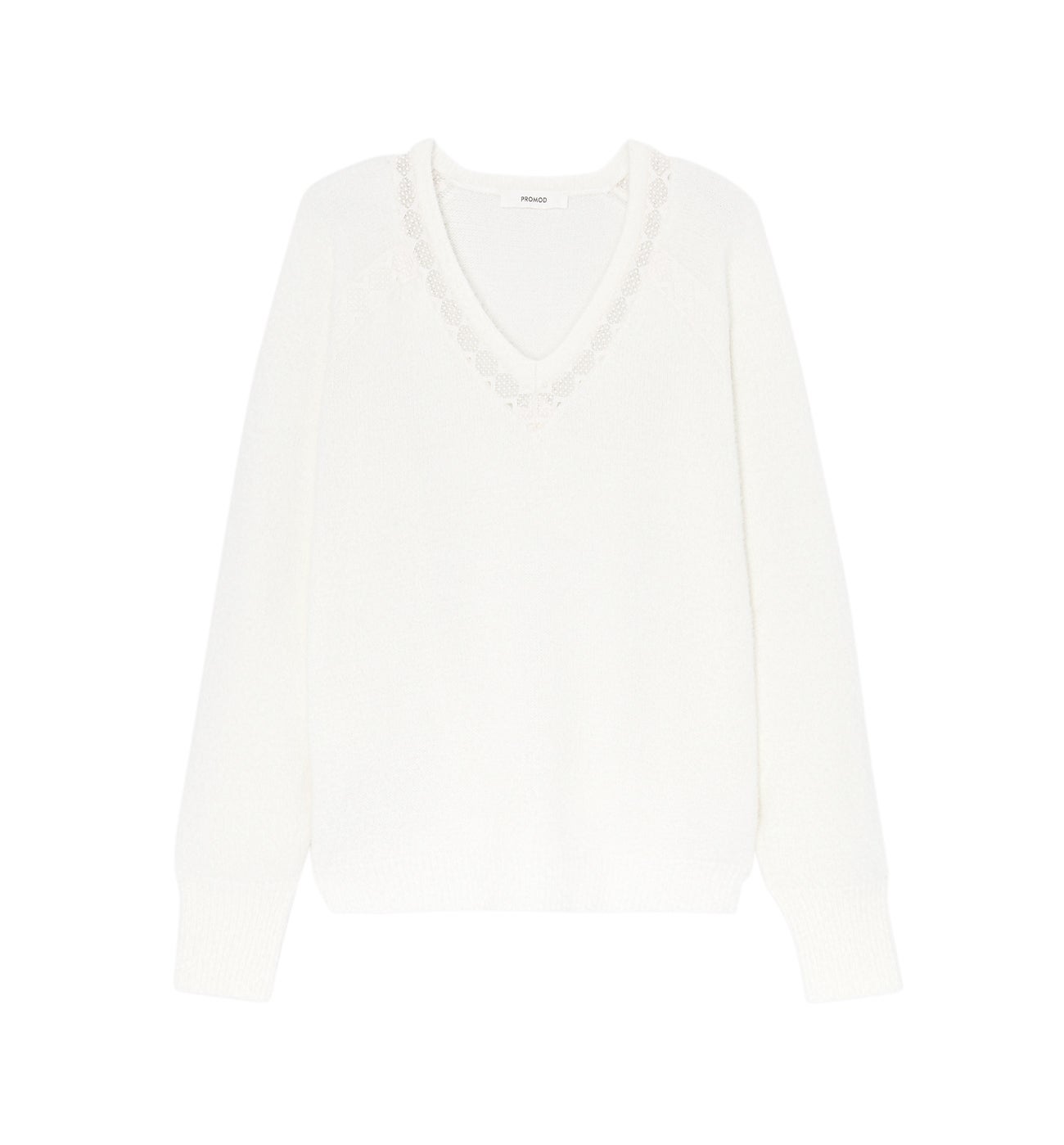 Lace detail jumper - Black