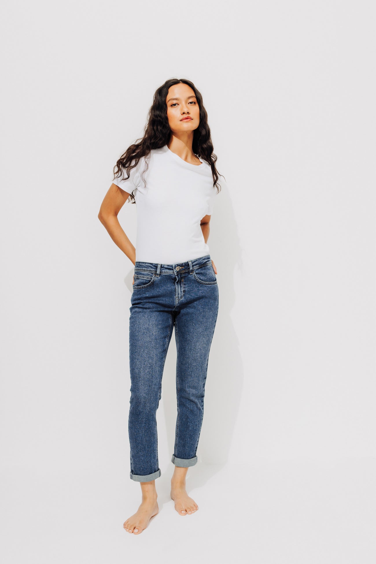 LUCIEN girlfriend jeans - Denim