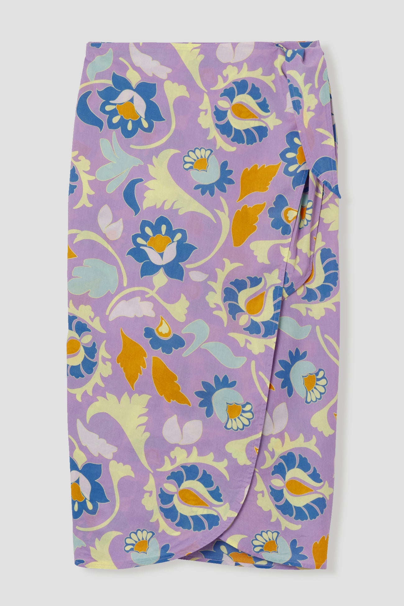 Crossover skirt - Light violet print
