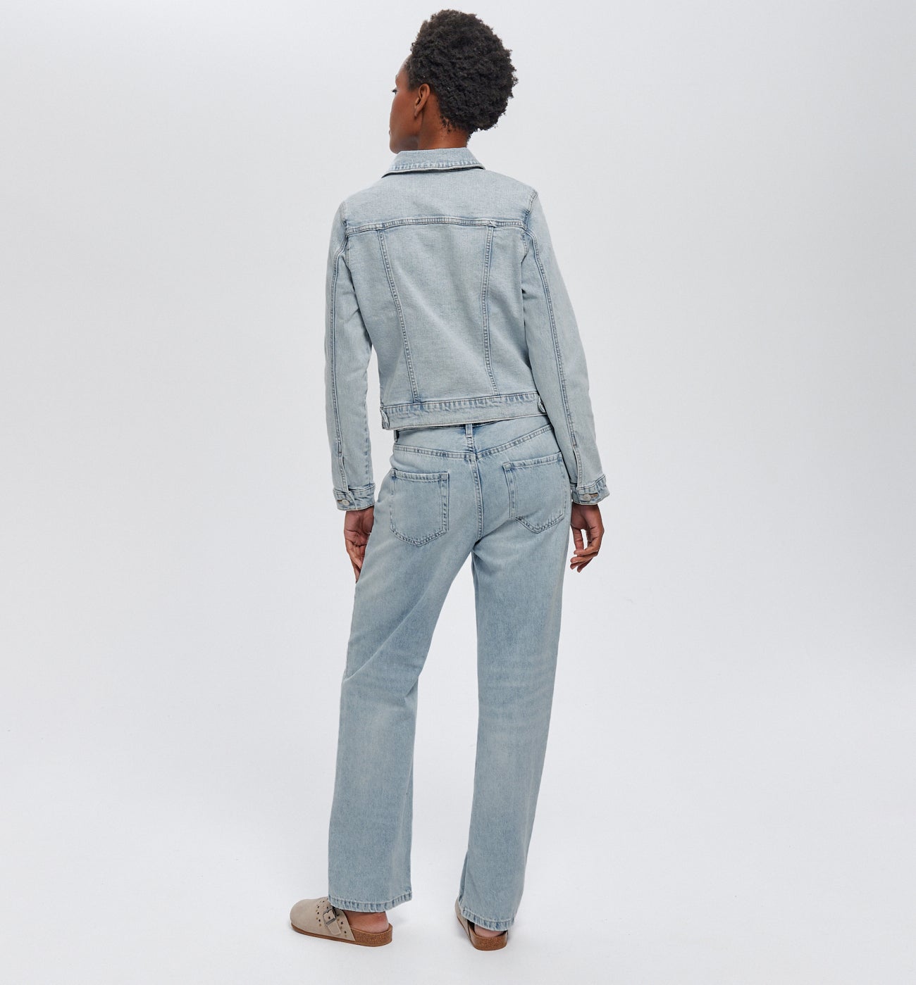 Relaxed denim jacket - Ultra faded denim