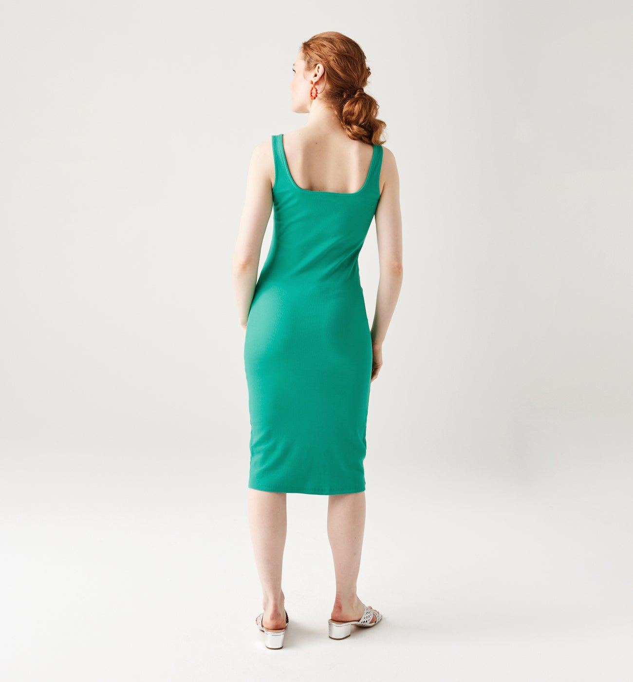 Plain strappy dress - Ochre