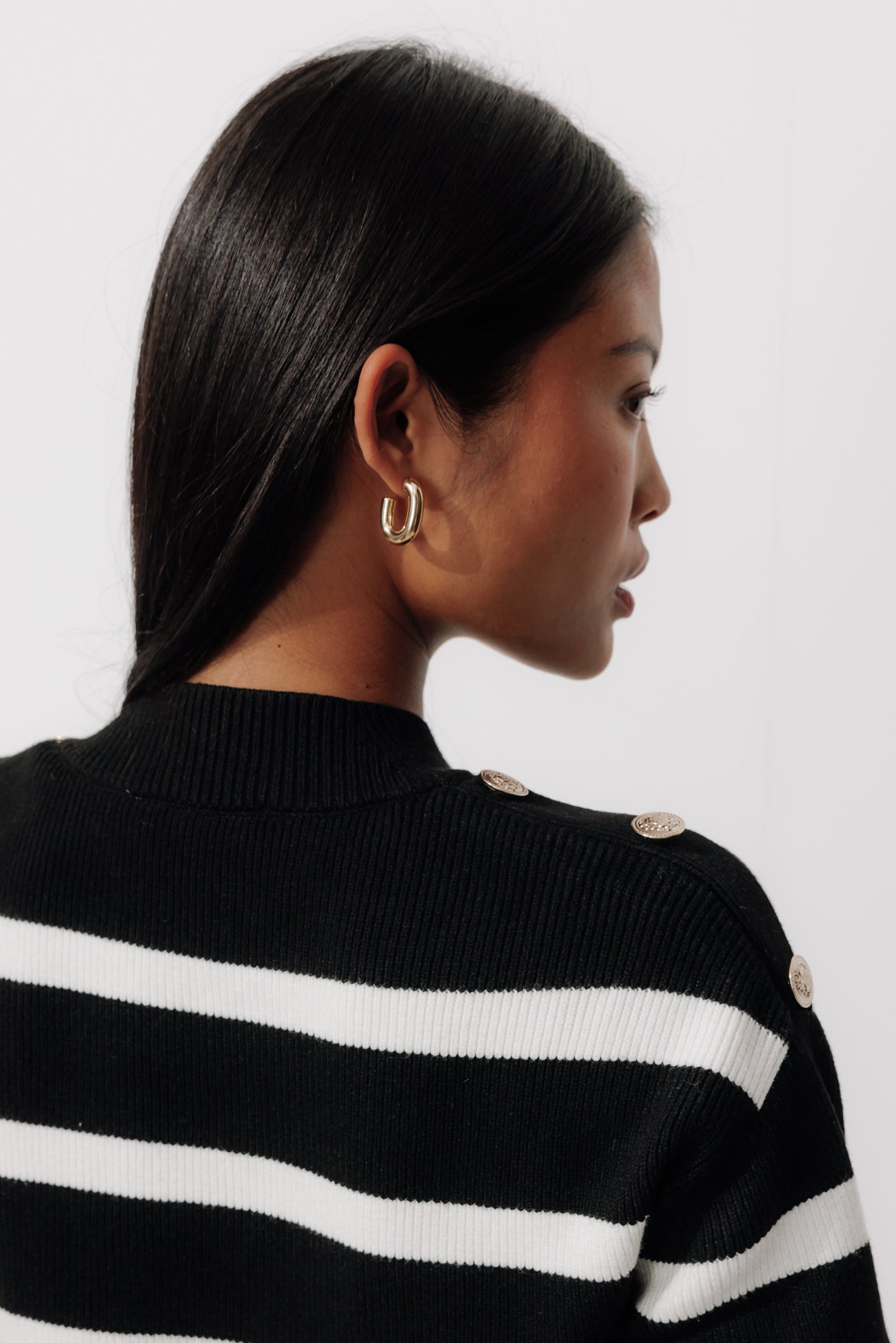 Striped nautical sweater - Black stripes