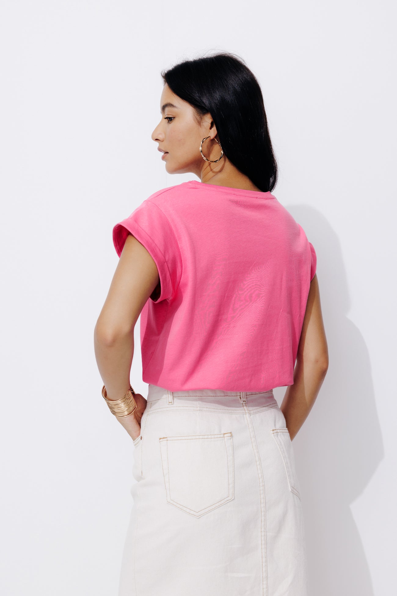 Slogan t-shirt - Ecru print