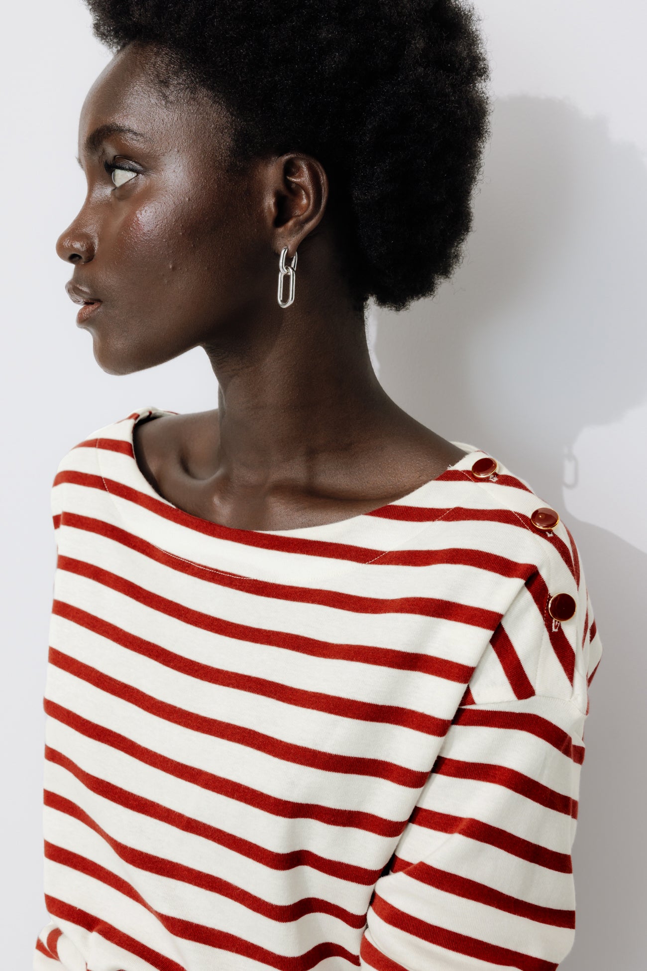 Sailor striped t-shirt - Navy blue stripes