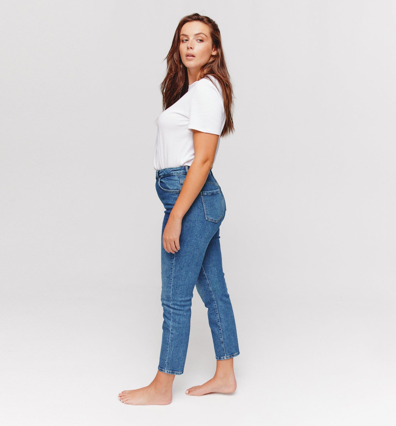 EMILE high-waist skinny jeans - Rinse denim
