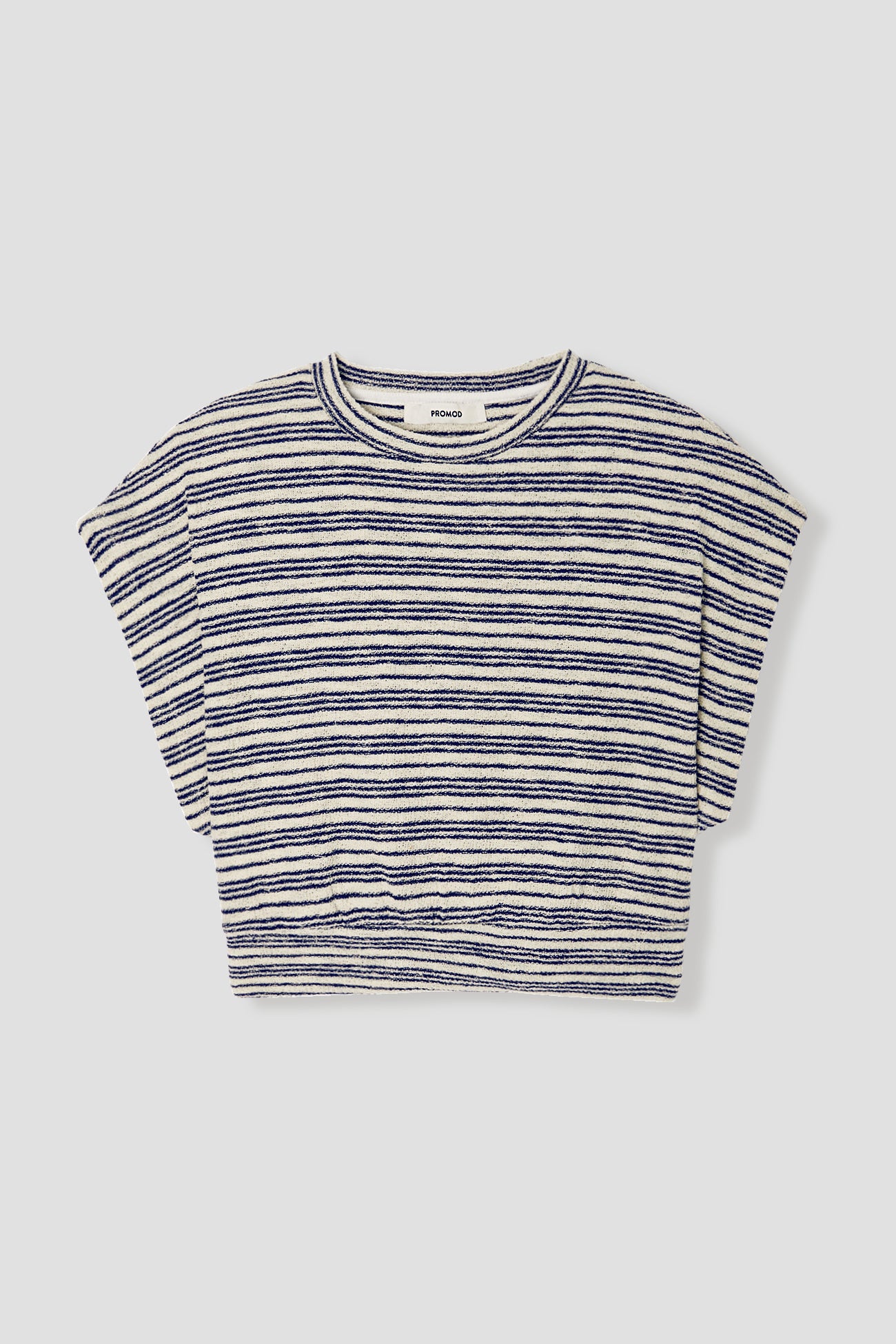 Striped crop top - Blue stripes