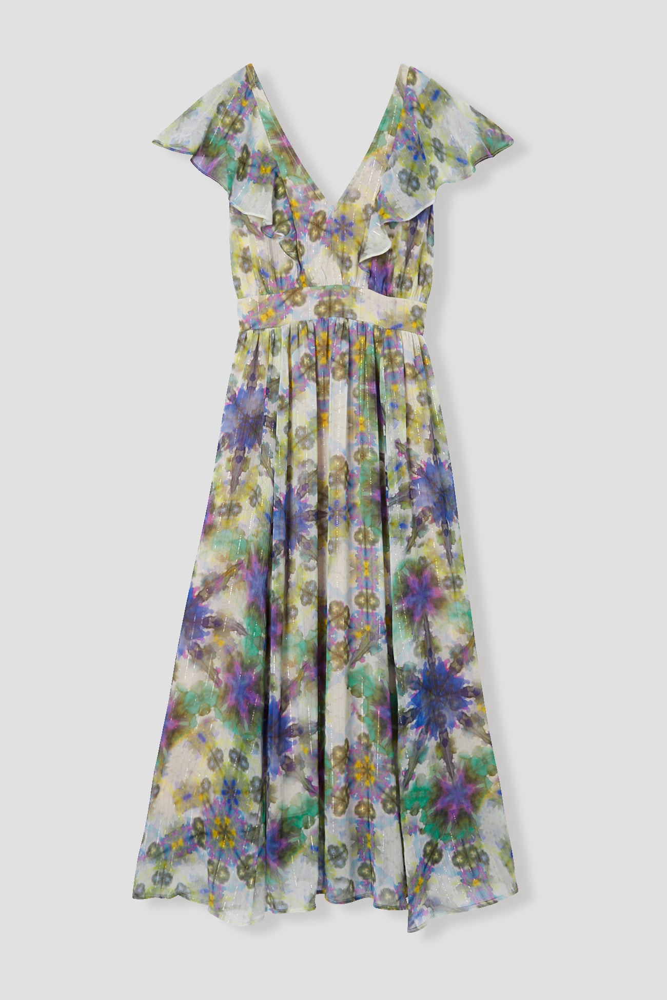 Ecodesign floaty dress - Multicolour print