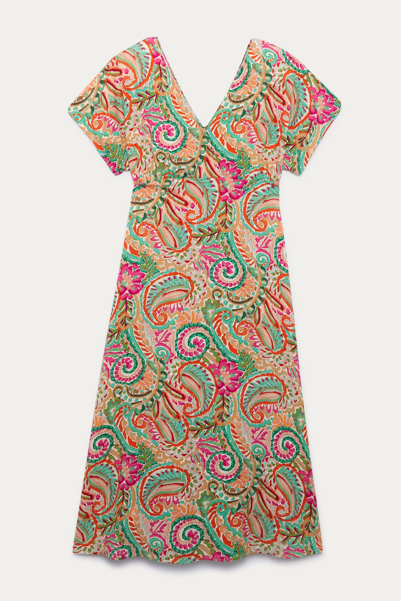Ecodesign patterned dress - Multicolour print