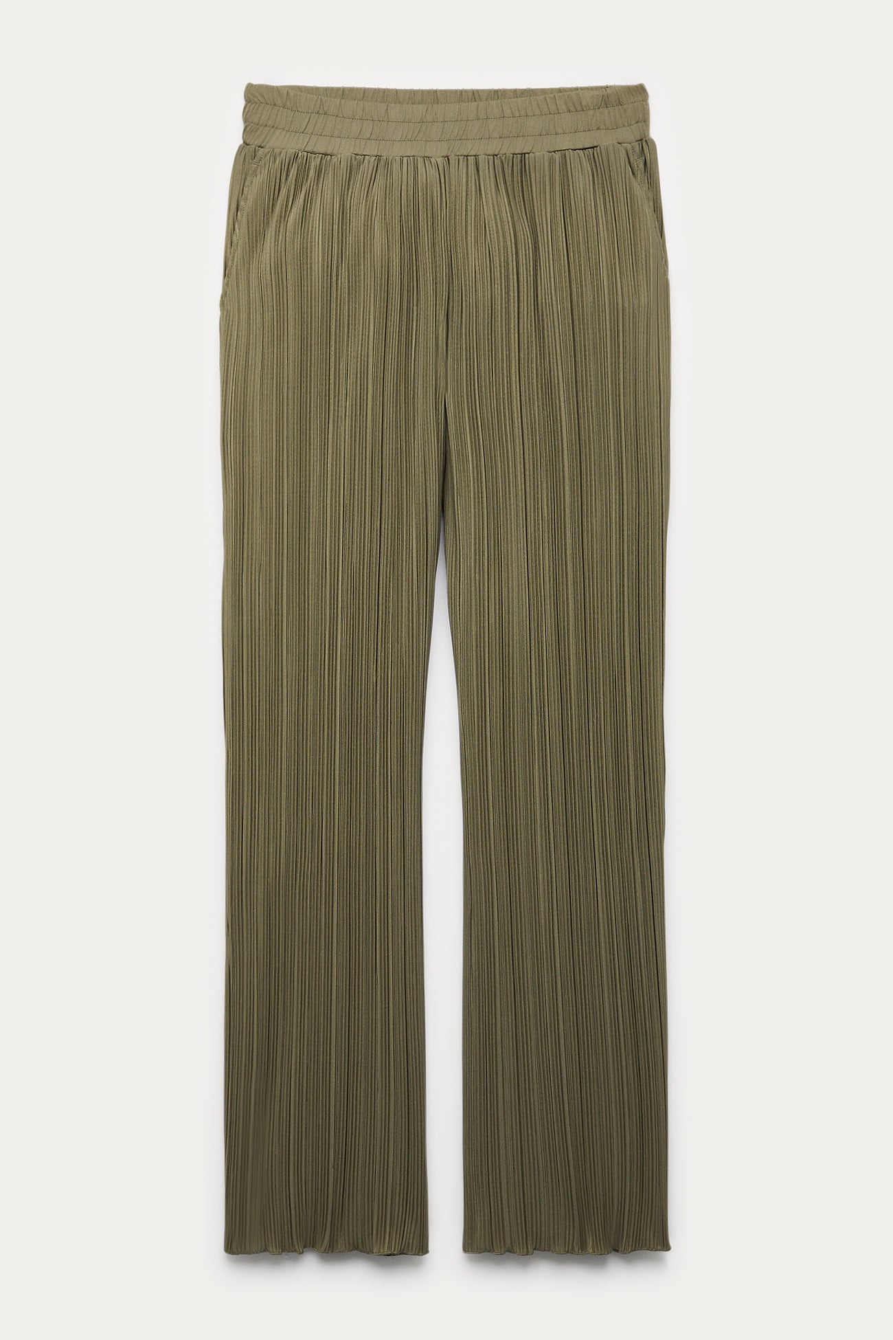 Wideleg plissé trousers - Blue