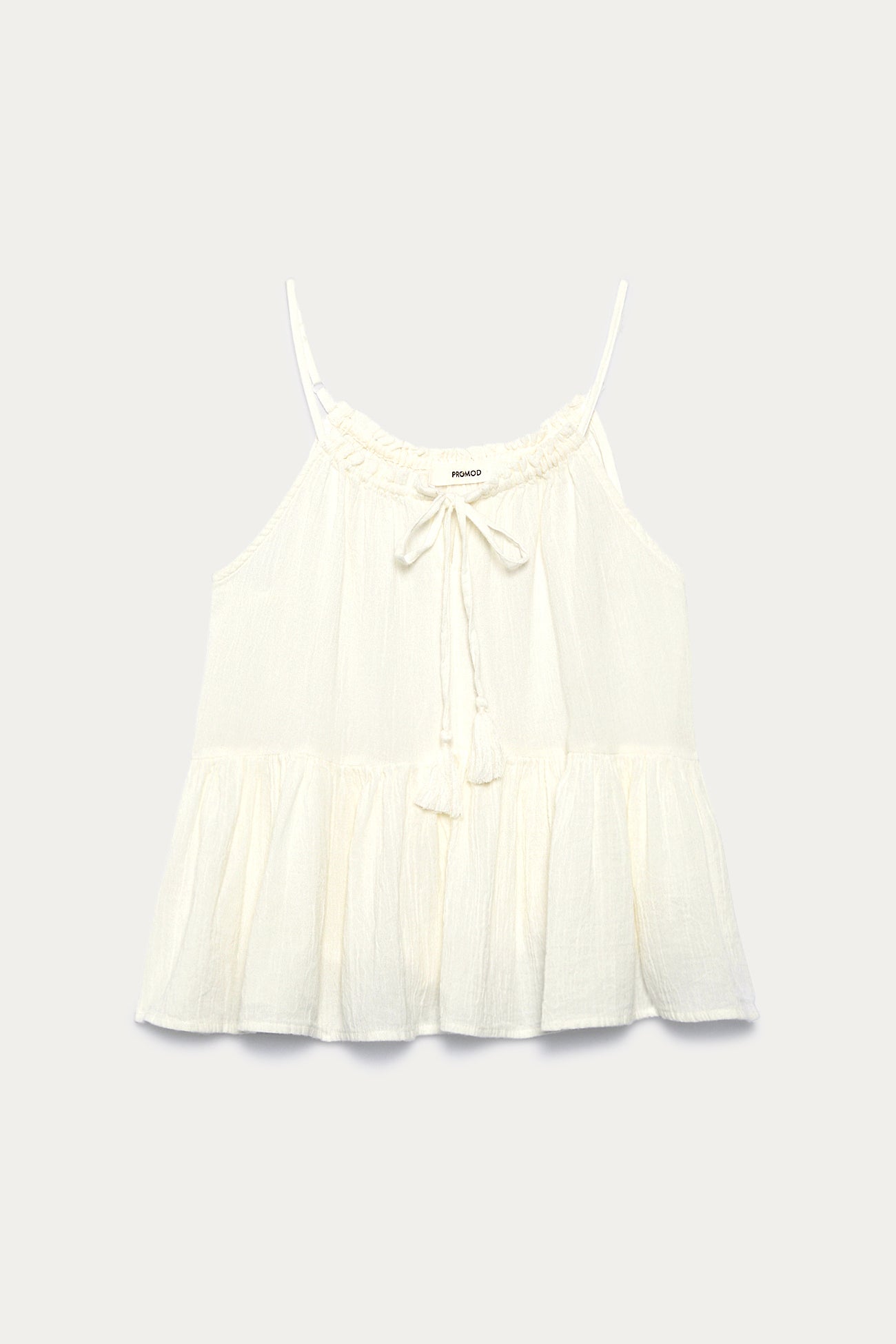 Gauze cotton top - Ecru