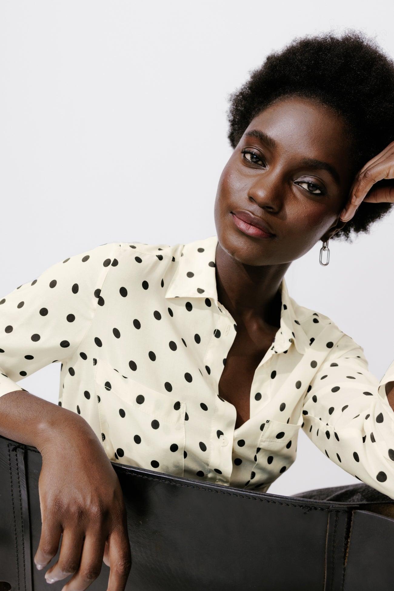 Lightweight shirt - Ecru print