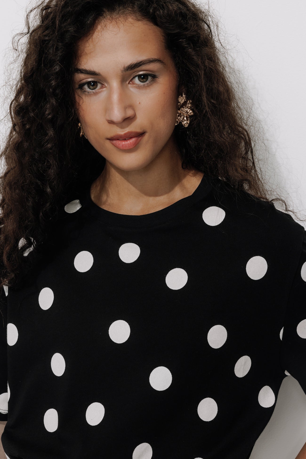 Dotted t-shirt - Black print