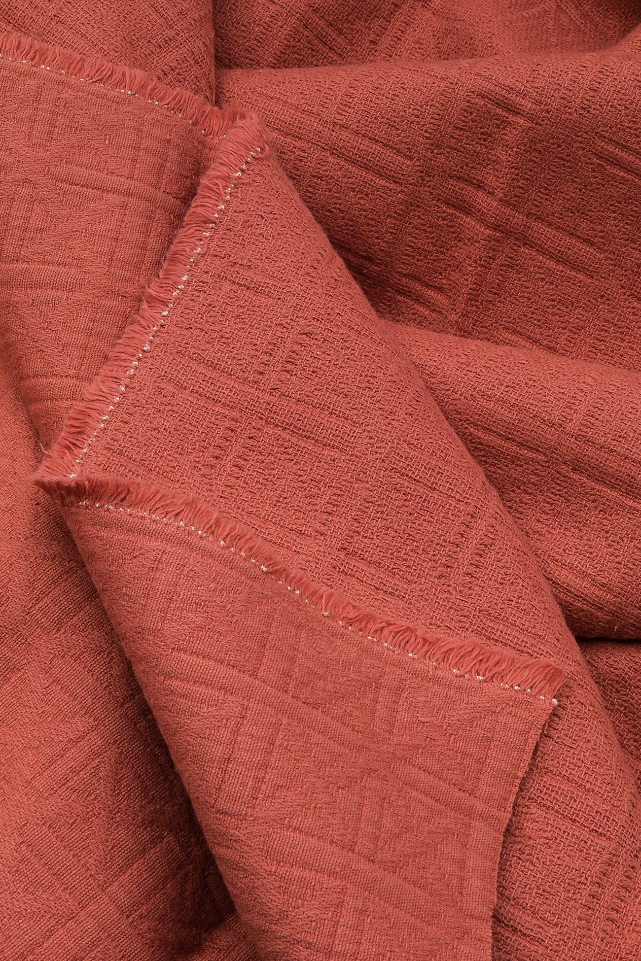 Cotton jacquard 2m fabric cut - Old pink