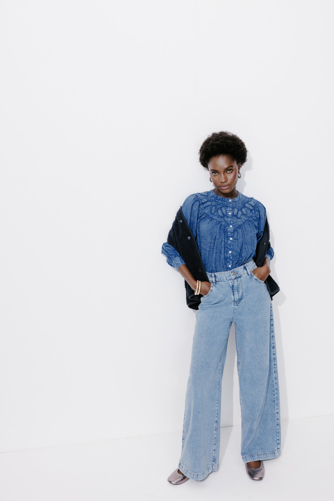 Cotton shirt - Medium denim