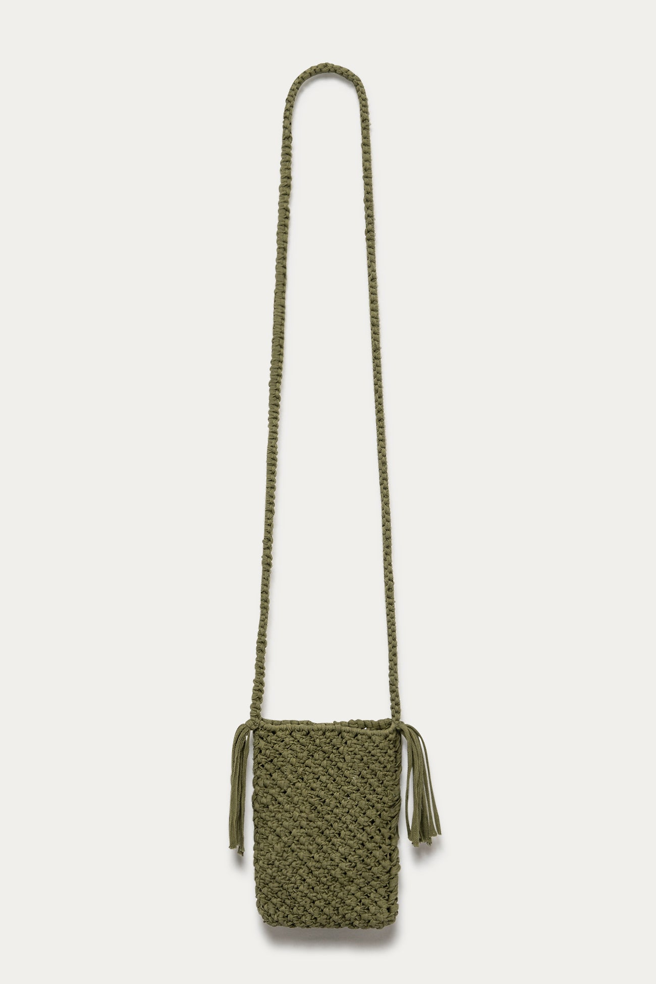 Little macramé bag - Khaki
