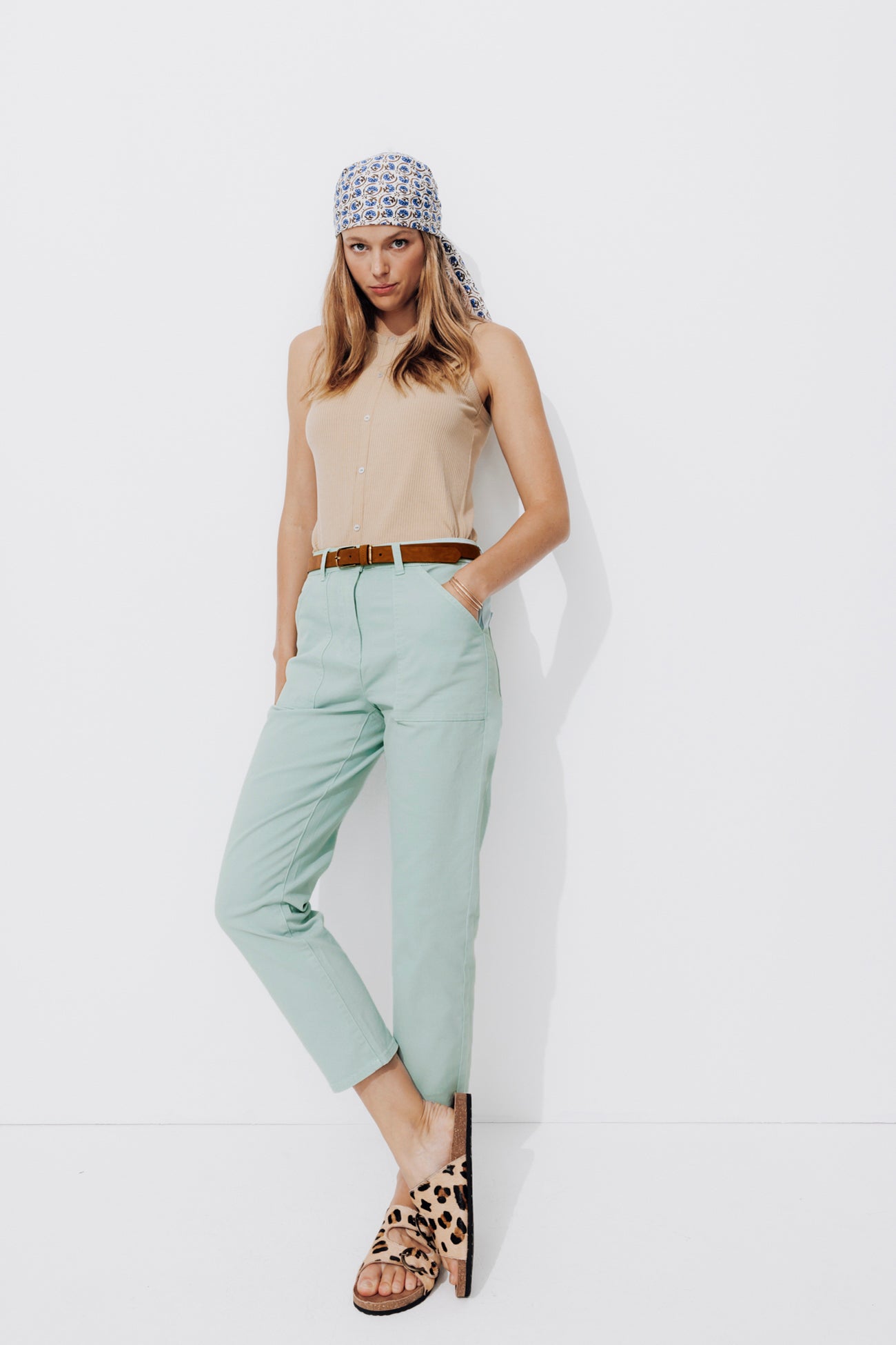 Cotton trousers - Yellow