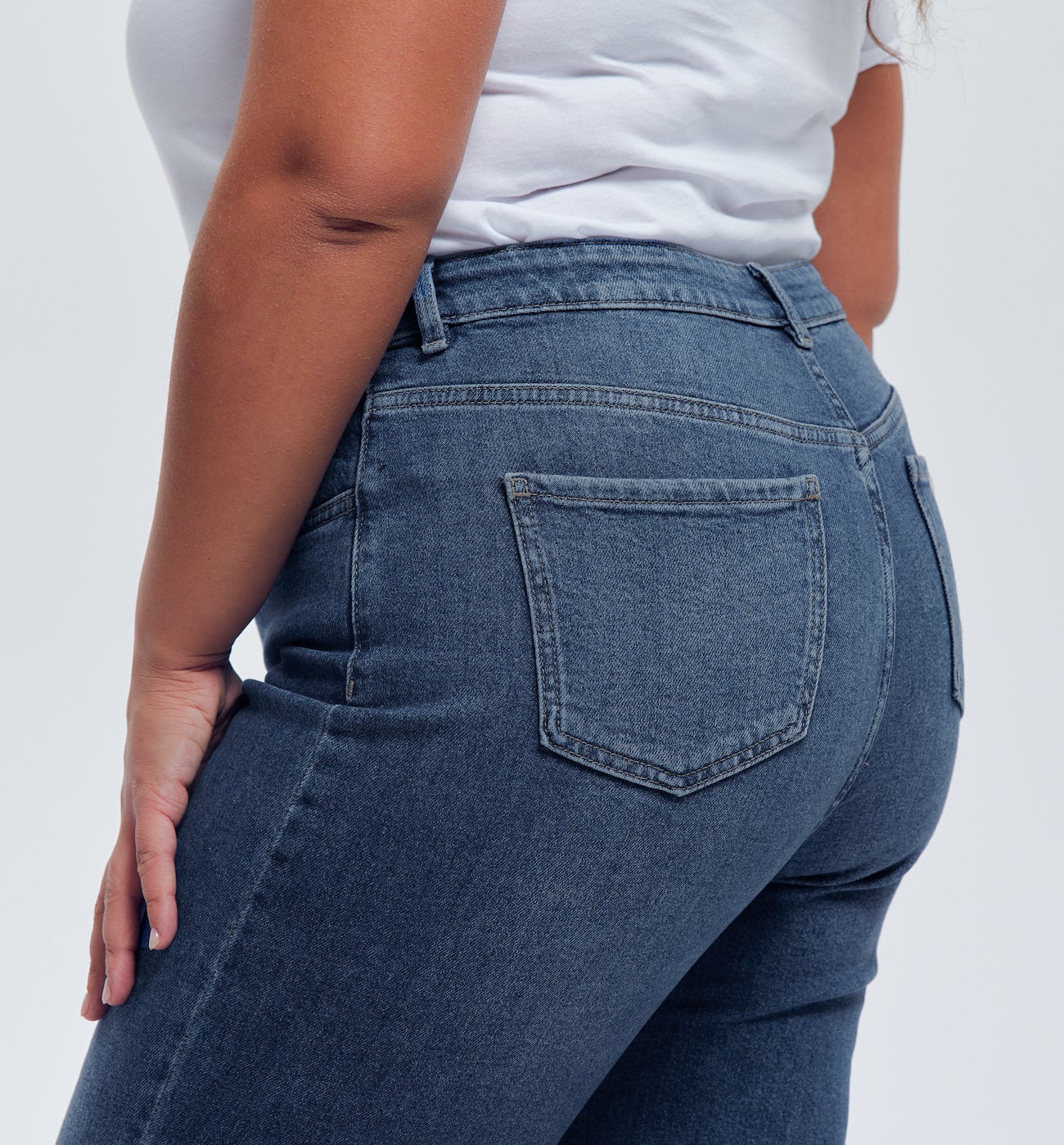 EMILE high-waist jeans - Medium denim