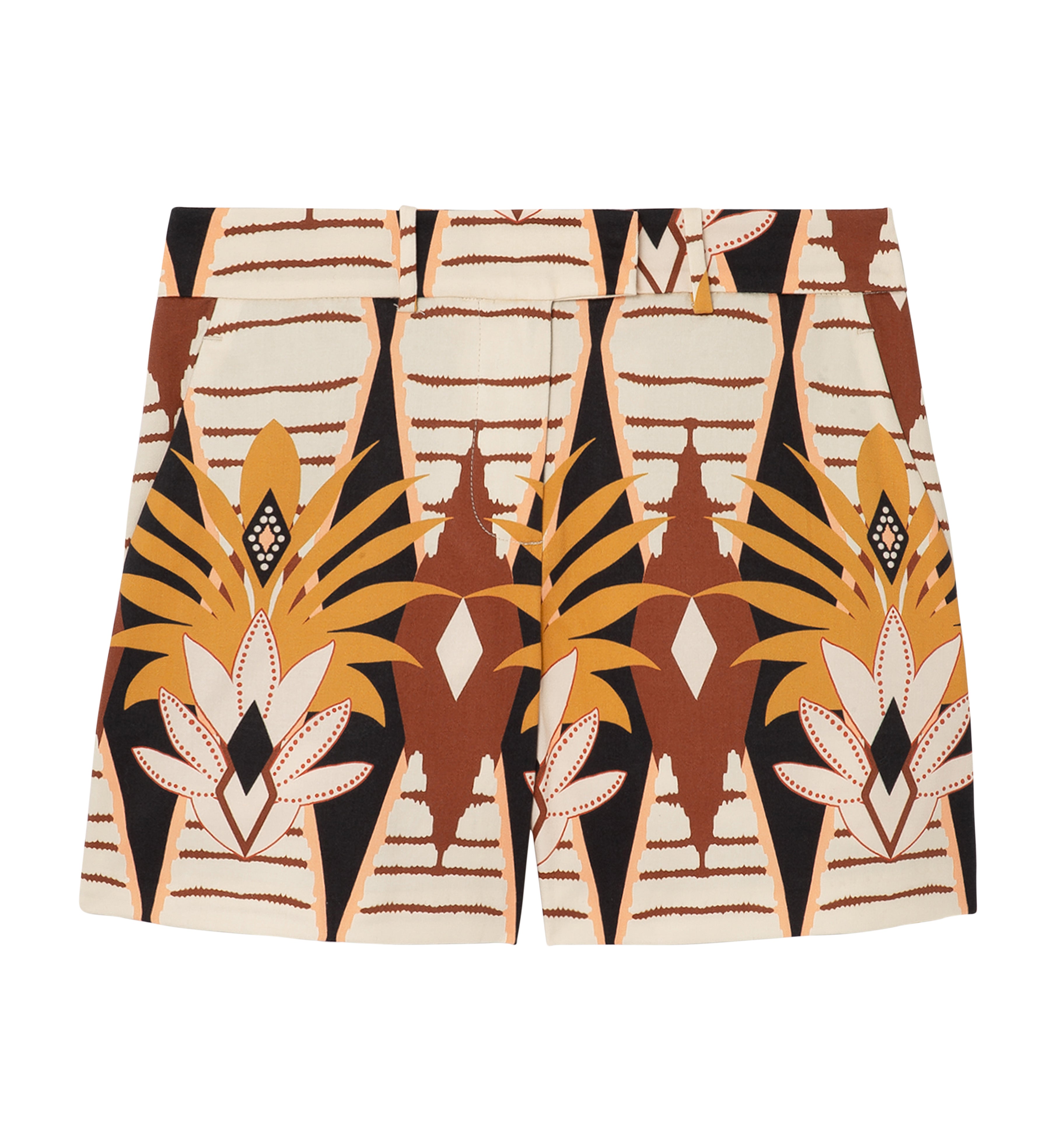 Patterned shorts - Ecru print
