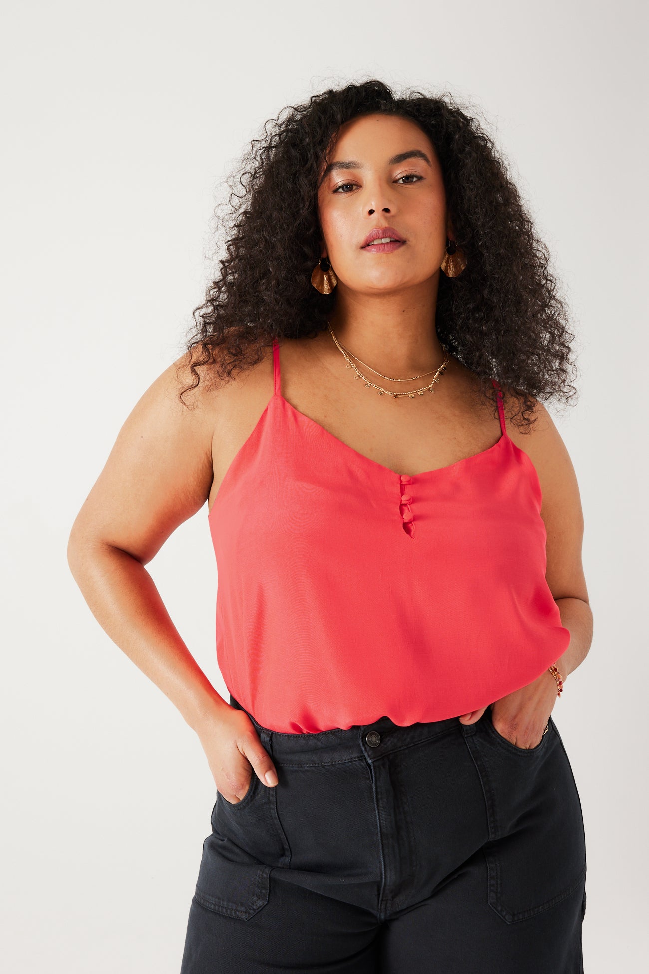 Strappy top - Coral