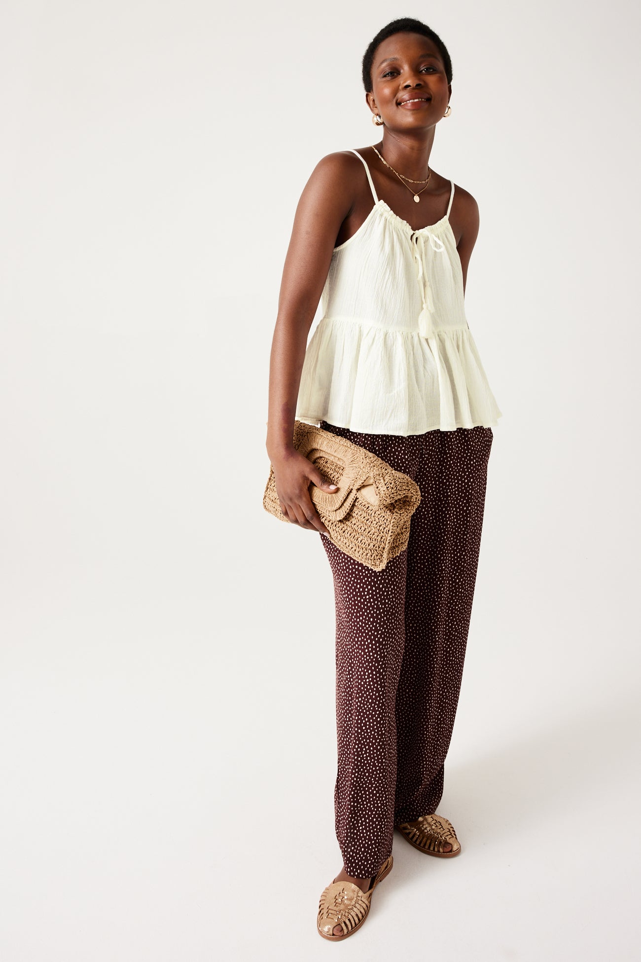 Gauze cotton top - Ecru