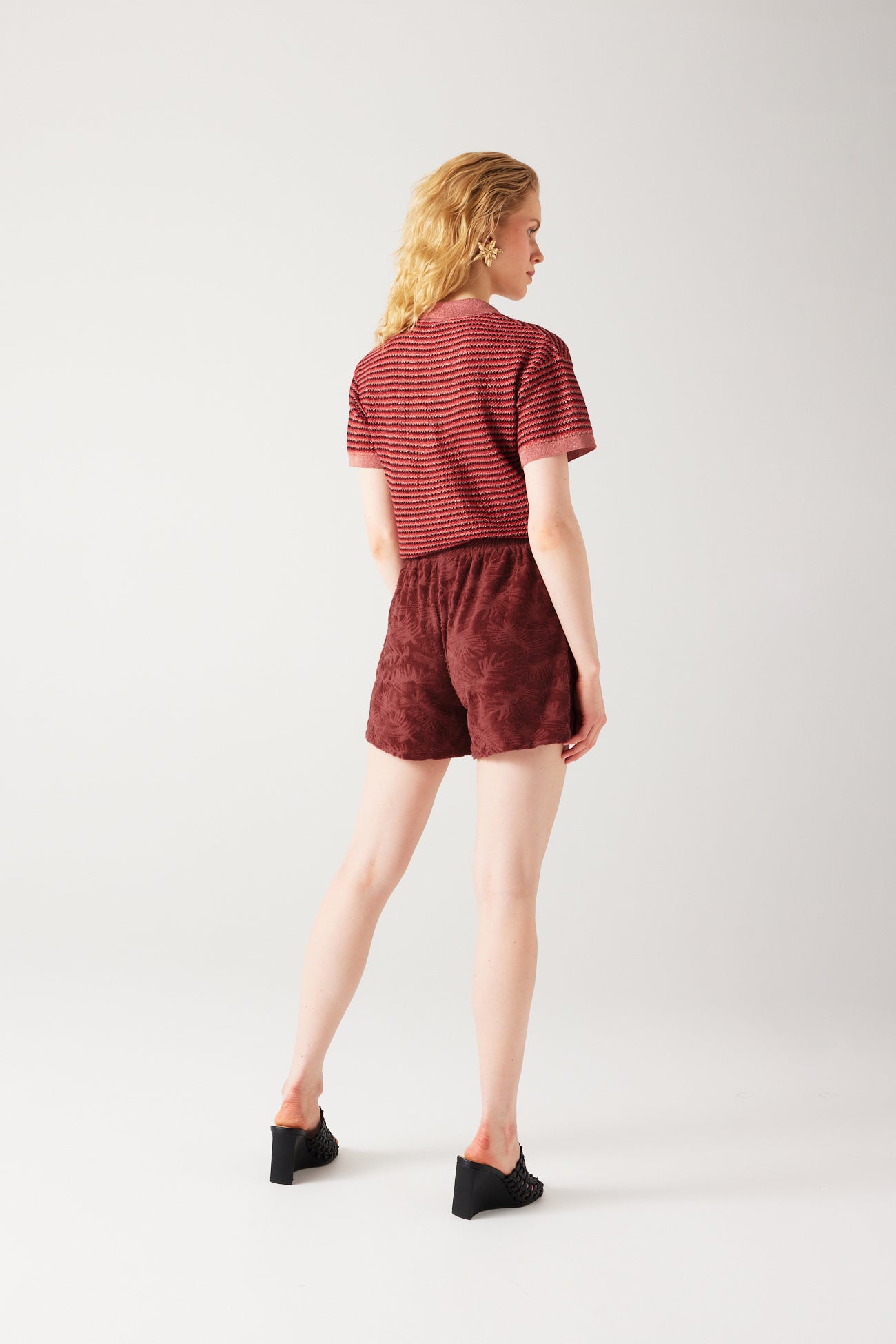 Towelling shorts - Ecru