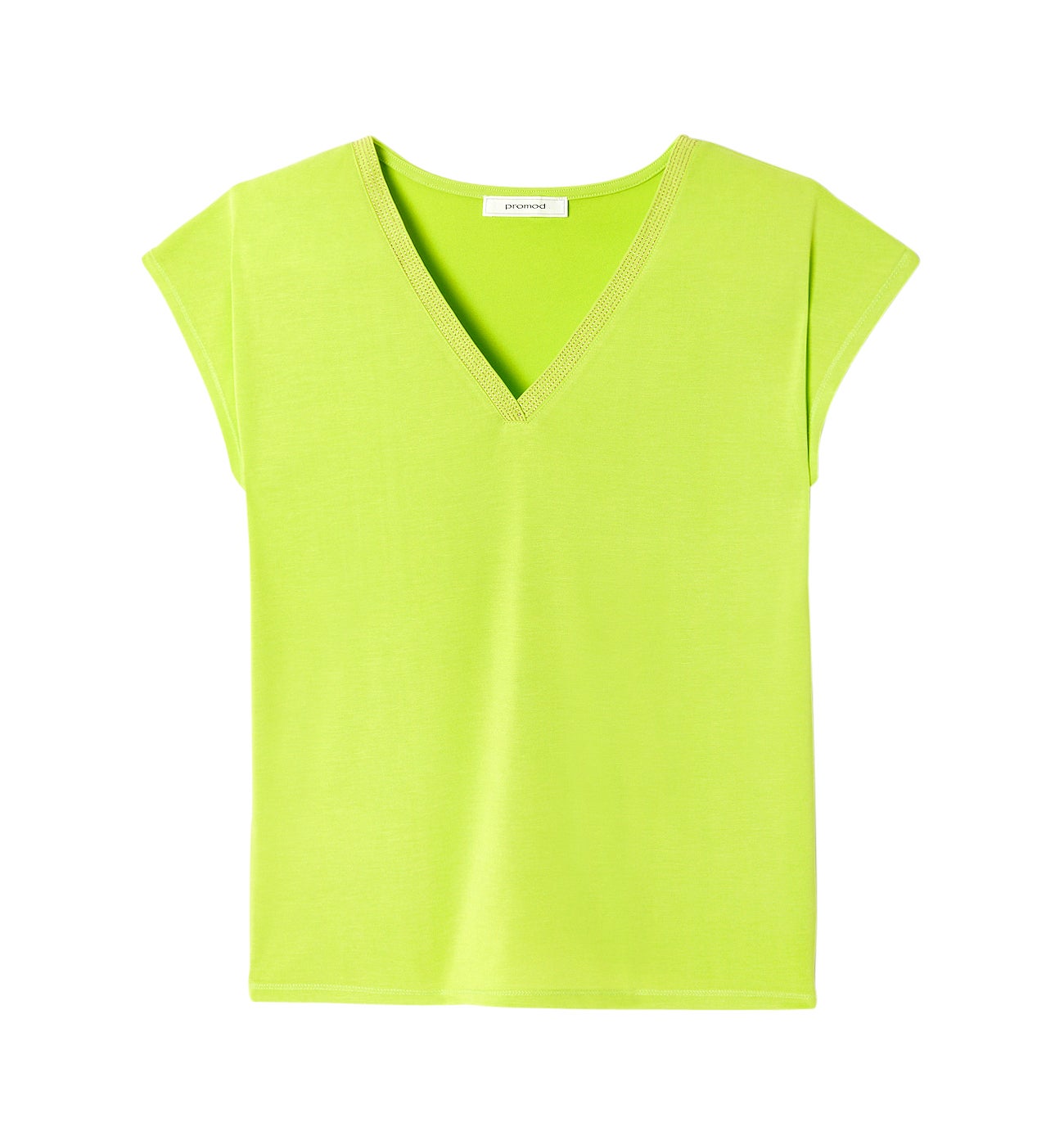 V-neck top with glitzy detail - Black