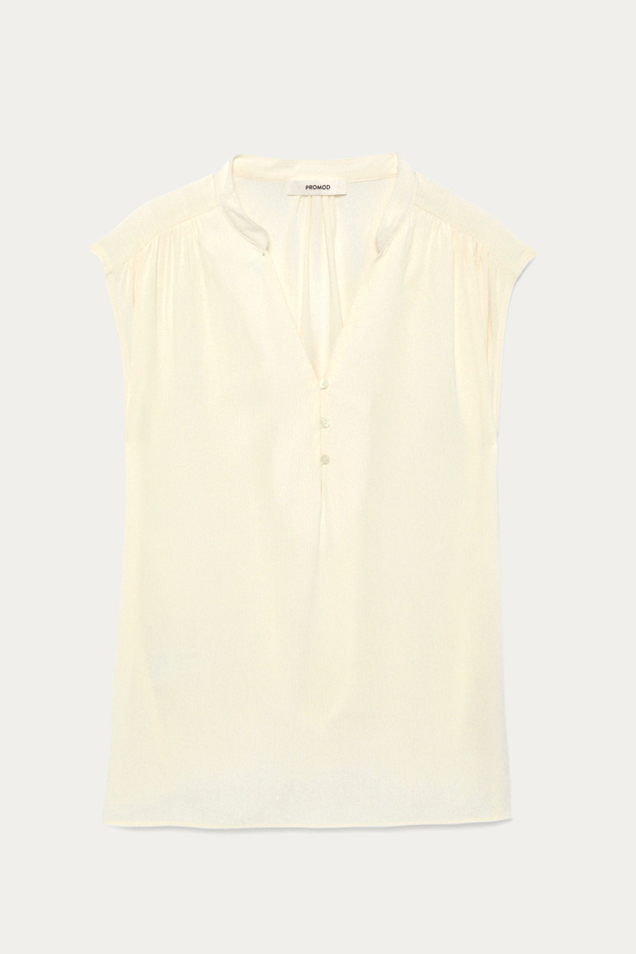 Sleeveless blouse - Ecru