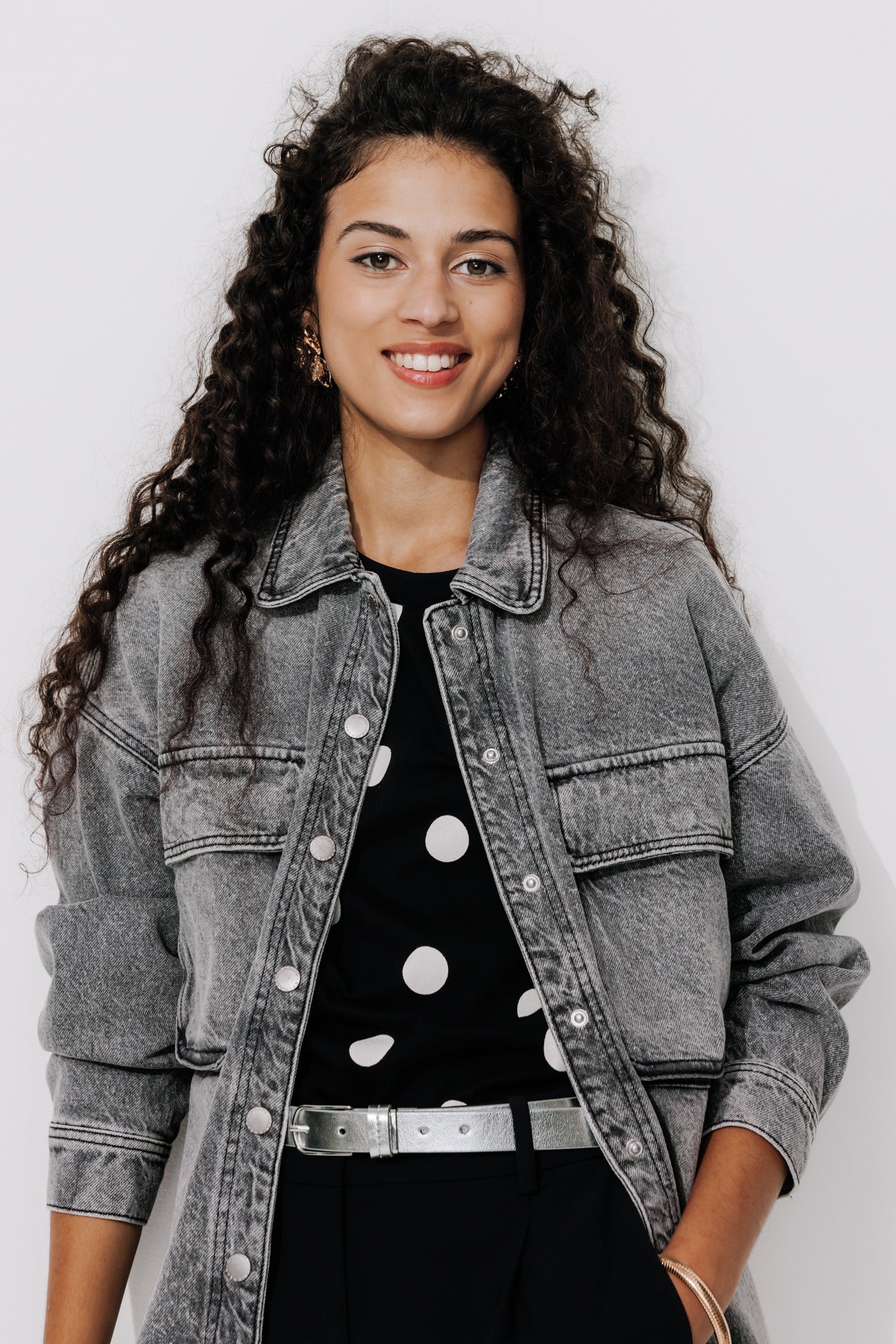 Oversized denim shirt - Medium denim