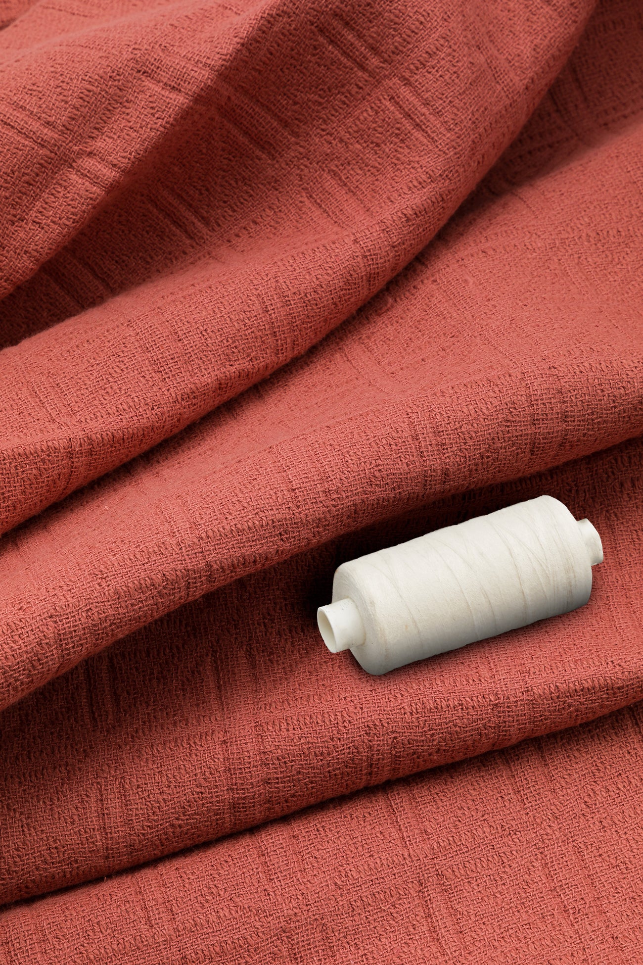 Cotton jacquard 2m fabric cut - Old pink