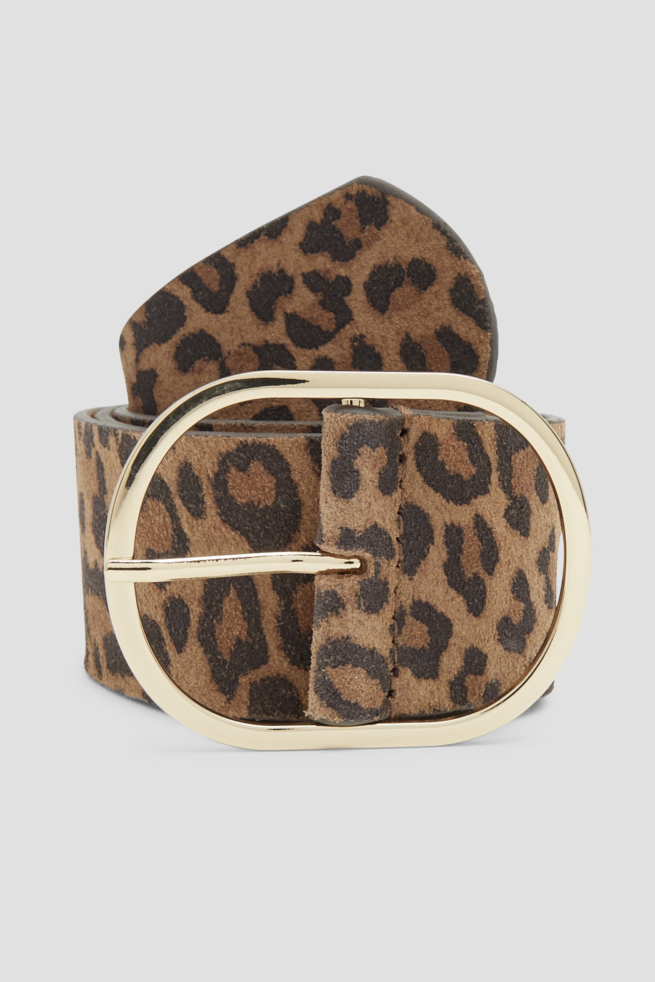 Faux leopardskin belt - Multicolour print