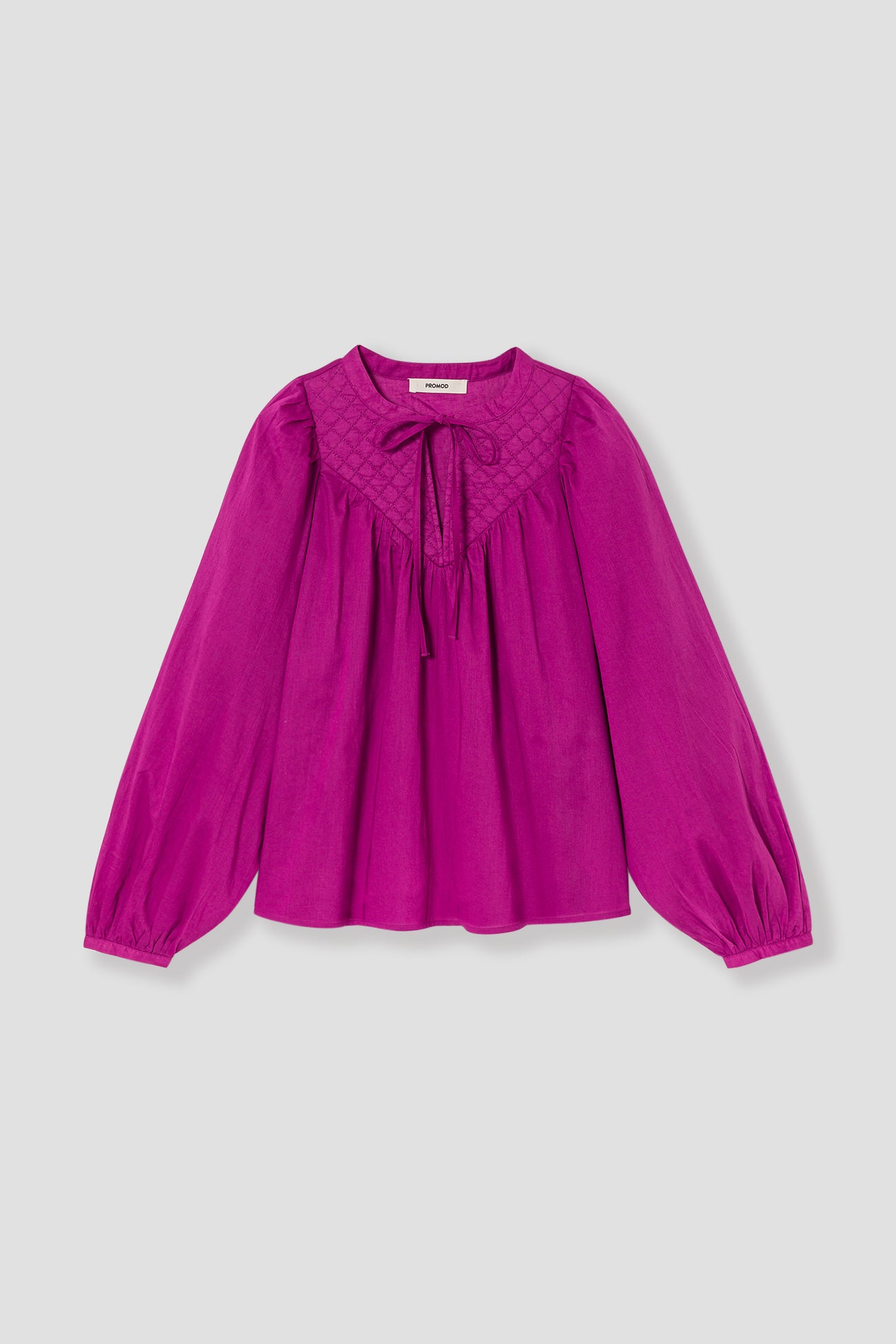 Plain cotton blouse - Light violet