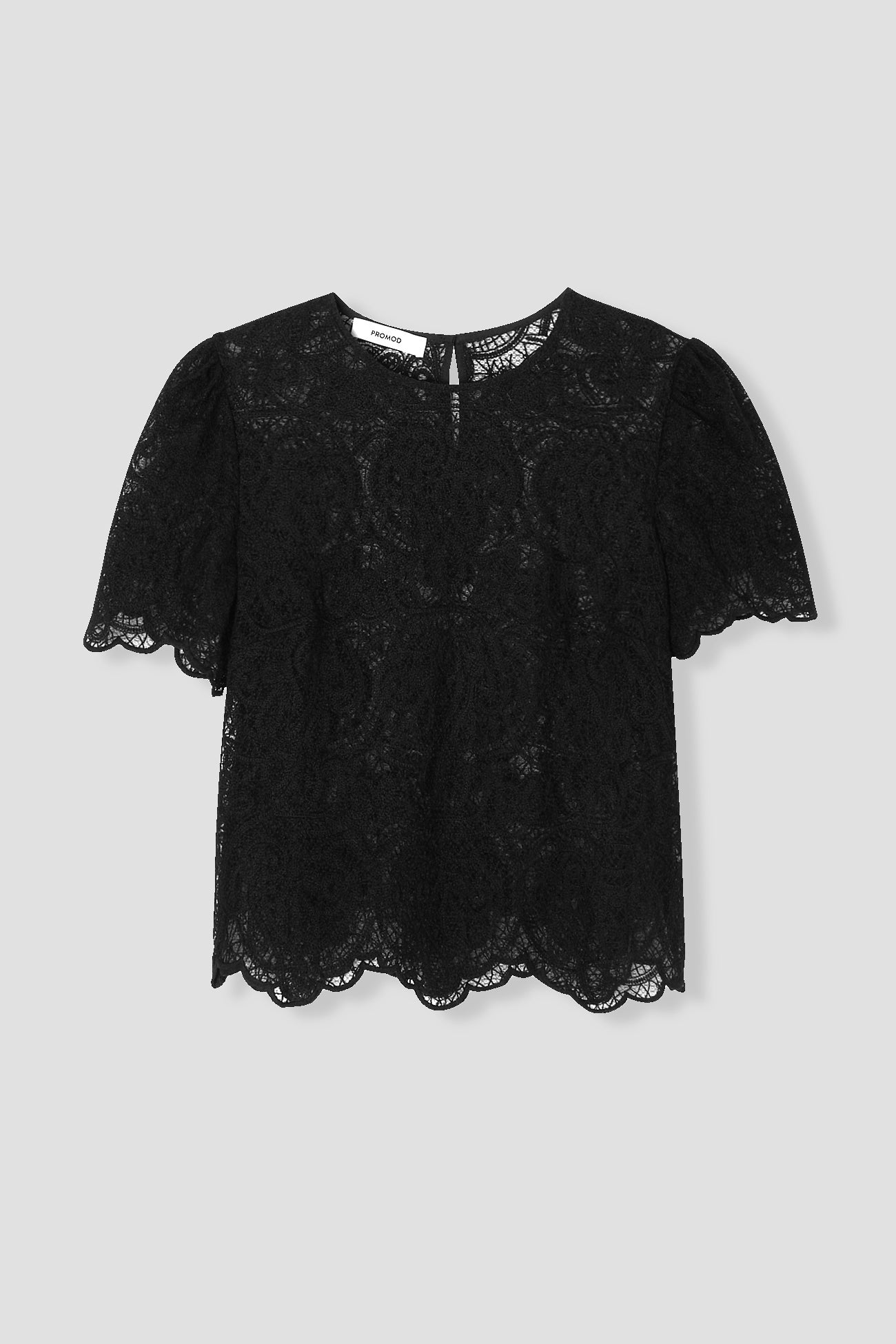 Lace-effect blouse - Ecru