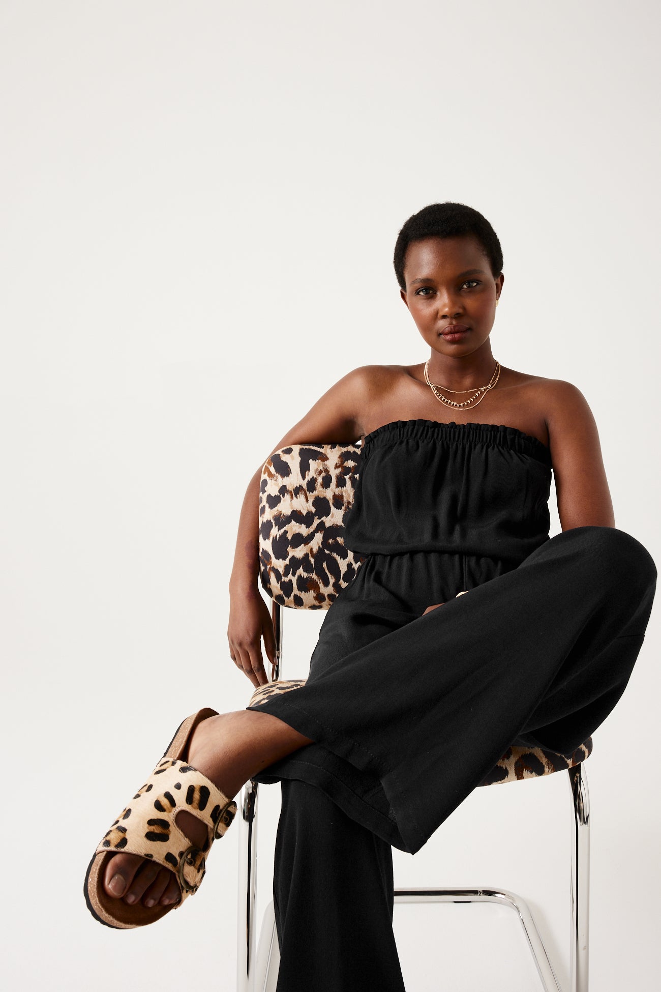 Strappy jumpsuit - Black