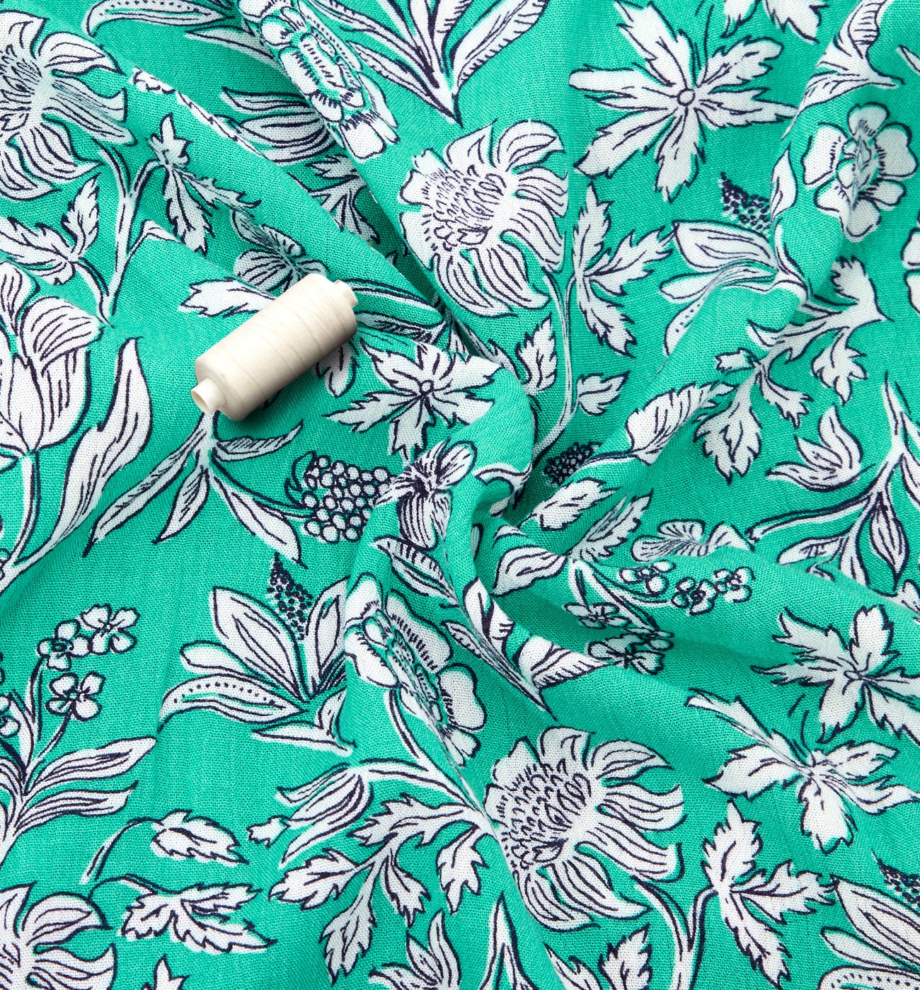 2m crinkle viscose fabric cut - IMPRIME GAZON