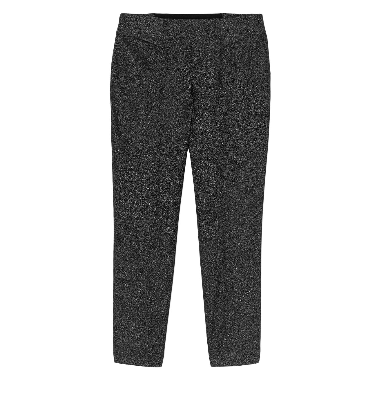 Glitzy cigarette trousers - Black print