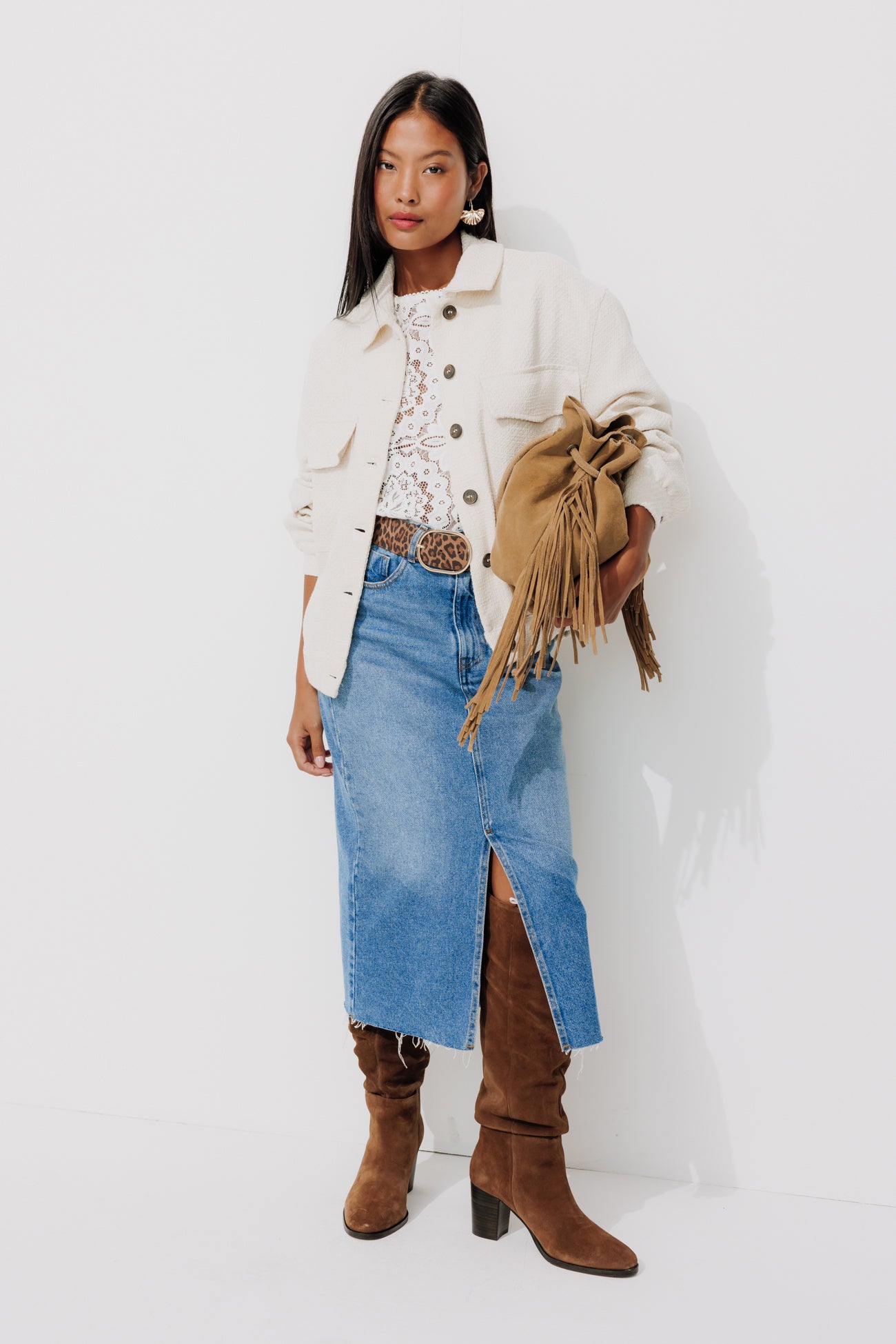 Tweed jacket - Navy blue