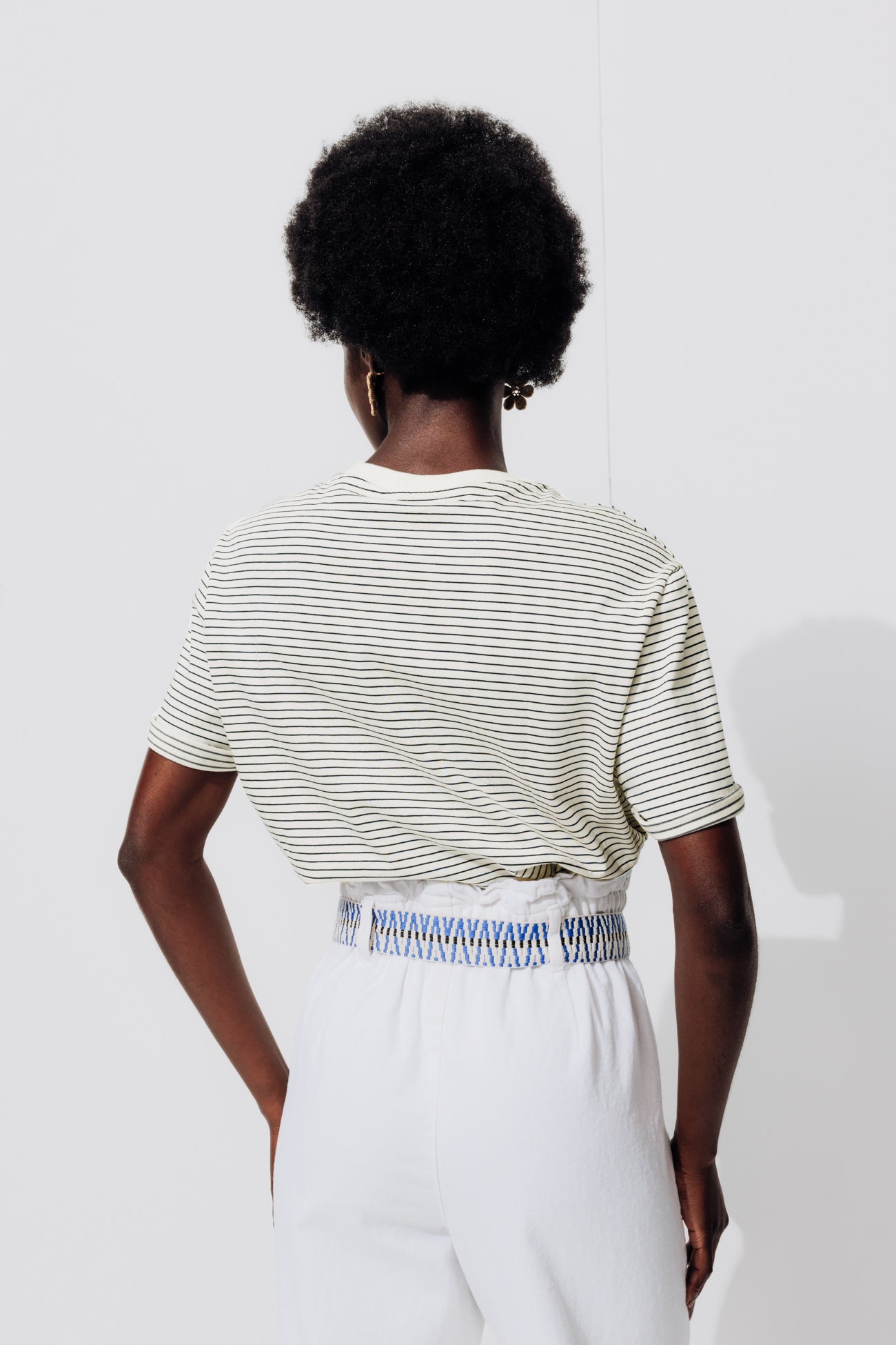 T-shirt with heart motif - Ecru